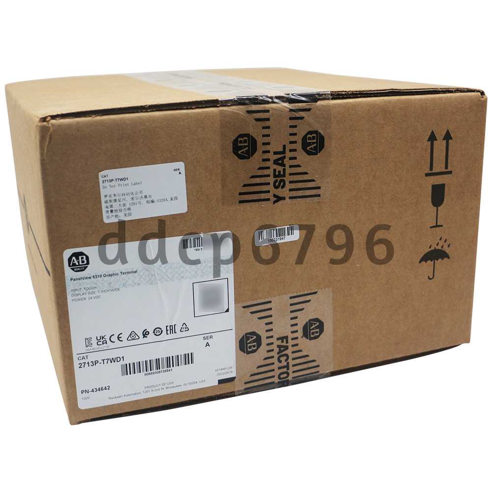 100% 2023 New AB PanelView 5310 Graphic Terminal 2713P-T7WD1 Allen Bradley