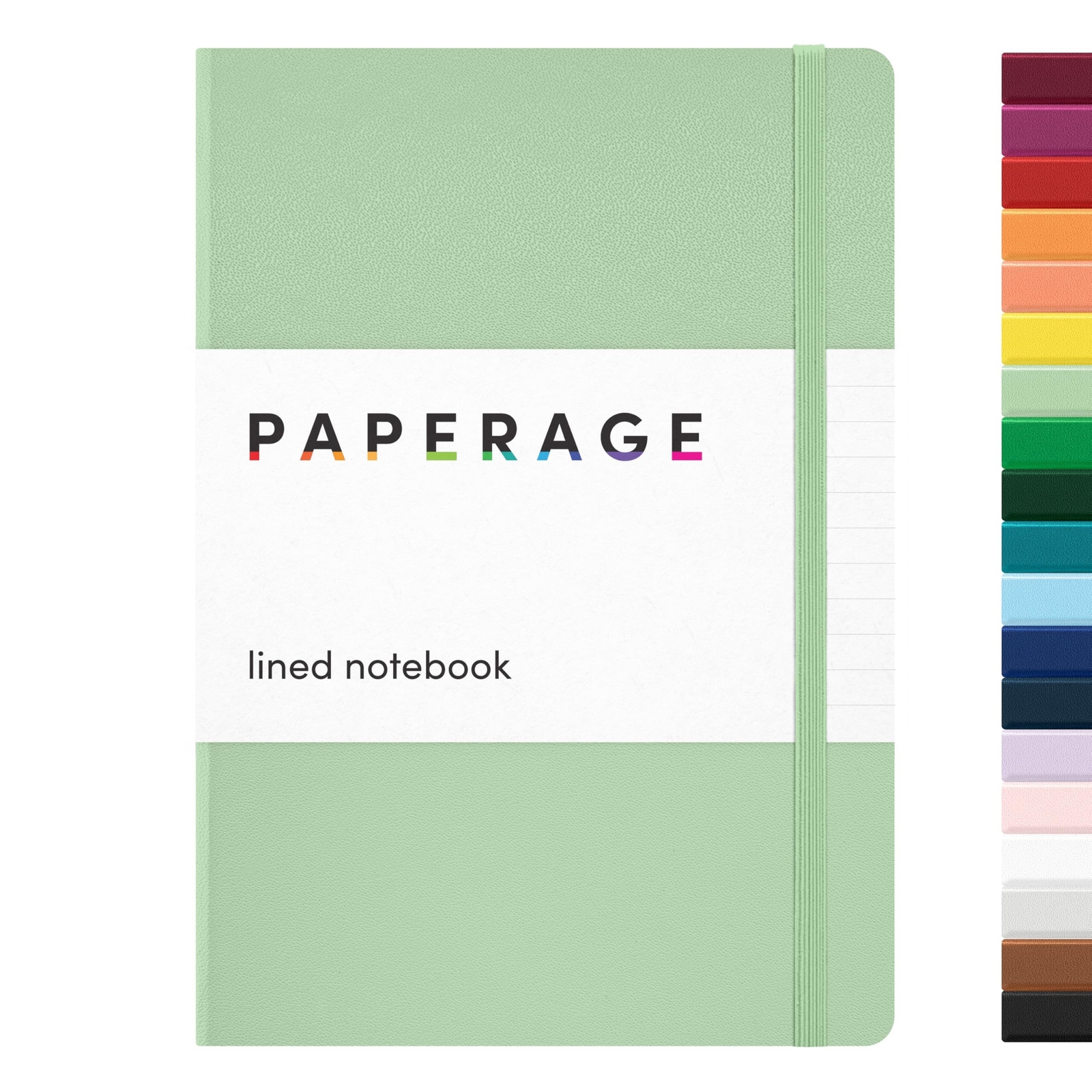 PAPERAGE Lined Journal Notebook, (Sage Green), 160 Pages, Medium 5.6 inches x…