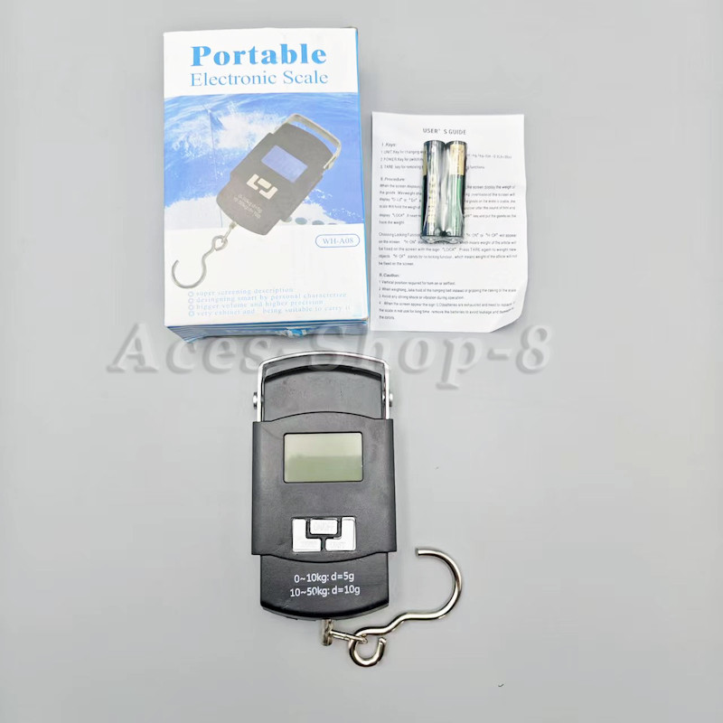 1X LCD Electronic Fishing Scale Portable Digital Luggage Weight Hanging Hook NEW