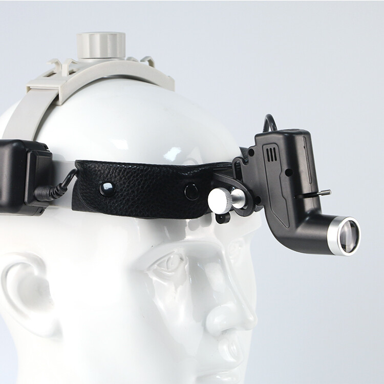 5W Dental Surgical LED Head Light ENT Specific Black with Aluminum Box US STOCK