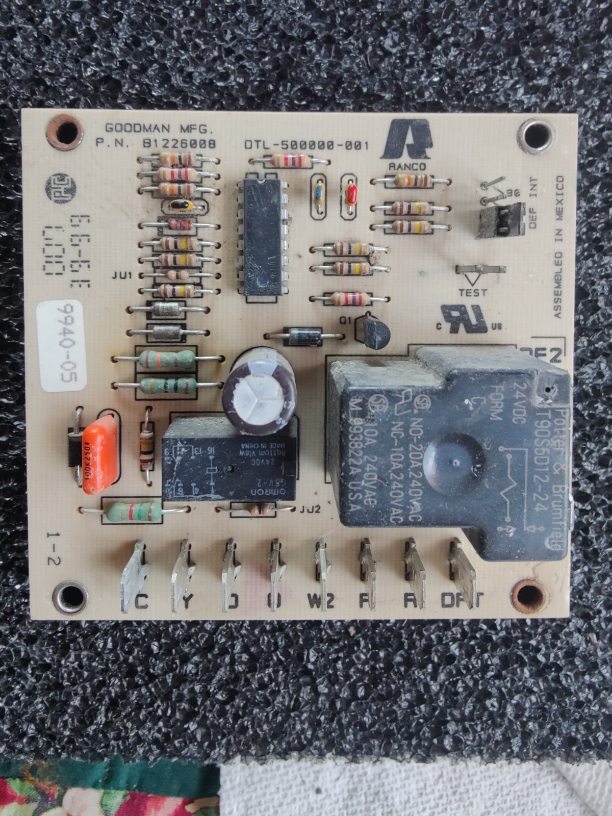 Goodman 4-ton compressor/condenser control board, part # B1226000