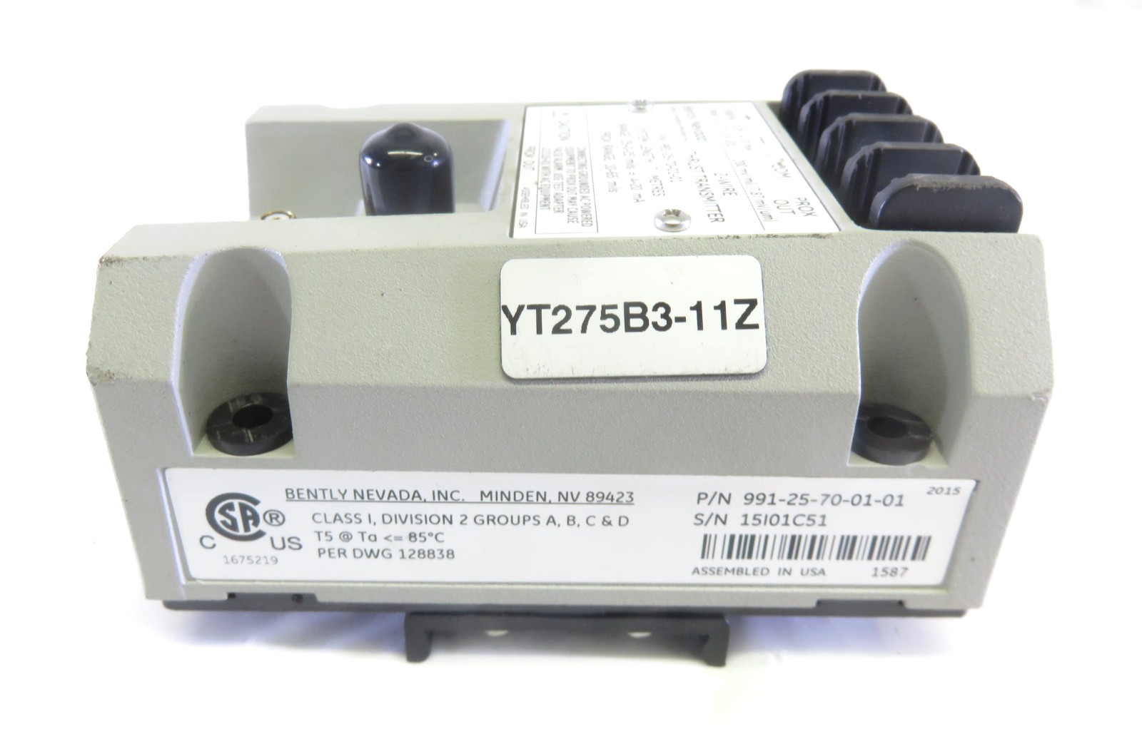 Bently Nevada 991-25-70-01-01, 991 SERIES 2-WireThrust Transmitter, Parts/Repair