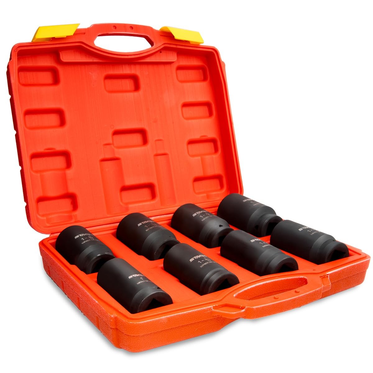 Stark Usa 9 Pieces 3/4 Drive Deep Impact Jumbo Assortment Socket Set Cr-V