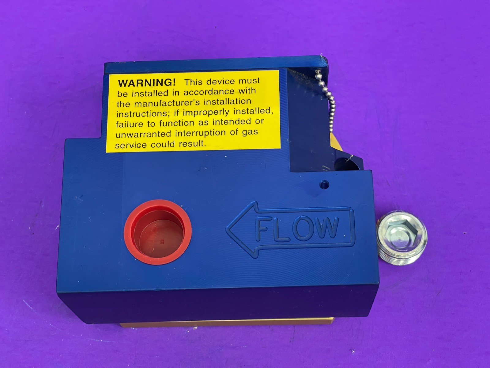 Seismic Safety Products Inc Earthquake Sensitive Gas Shut Off Valve Model G075BA