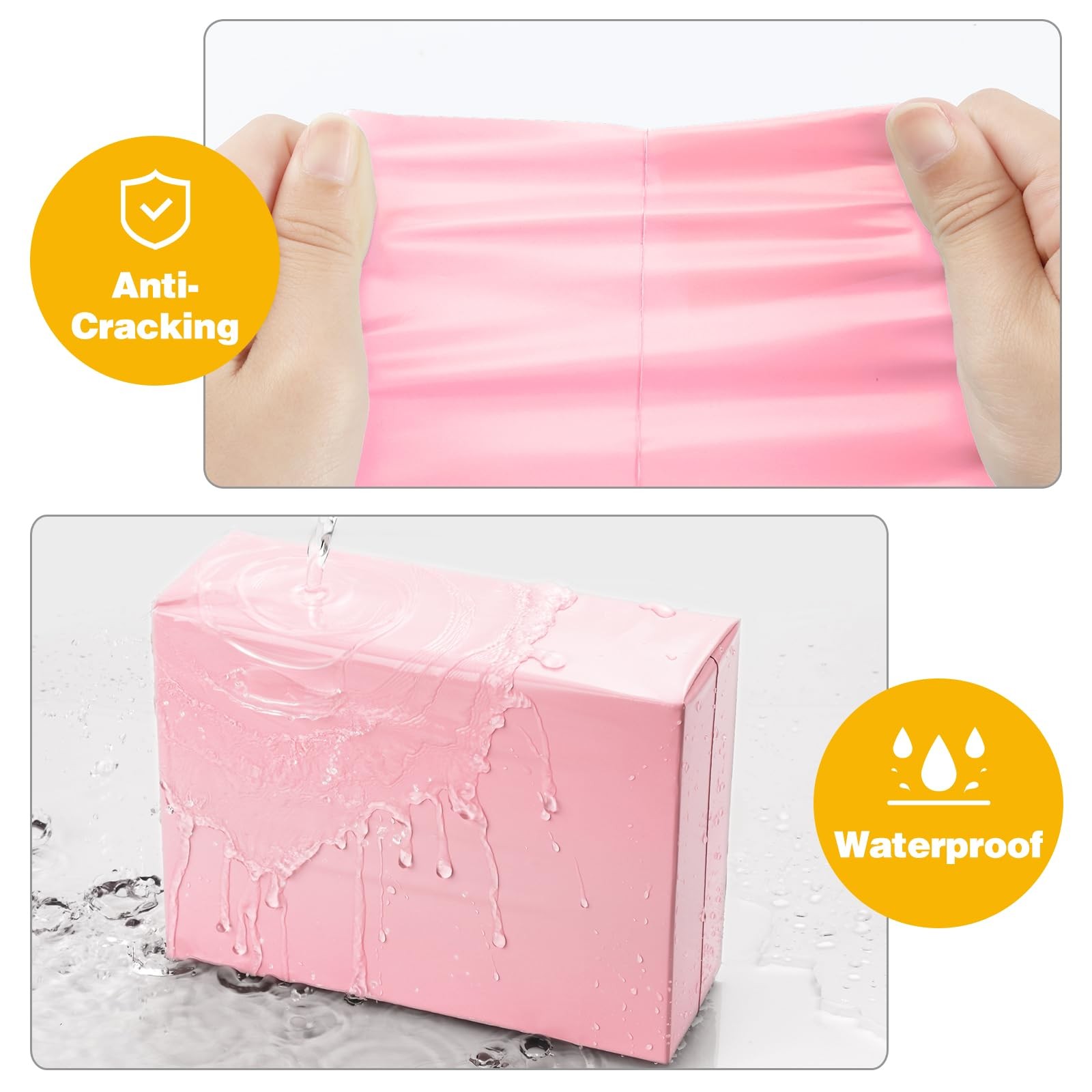 Famagic 50x 24×24″ Pink Poly Mailers, Waterproof Tearproof Shipping Bags