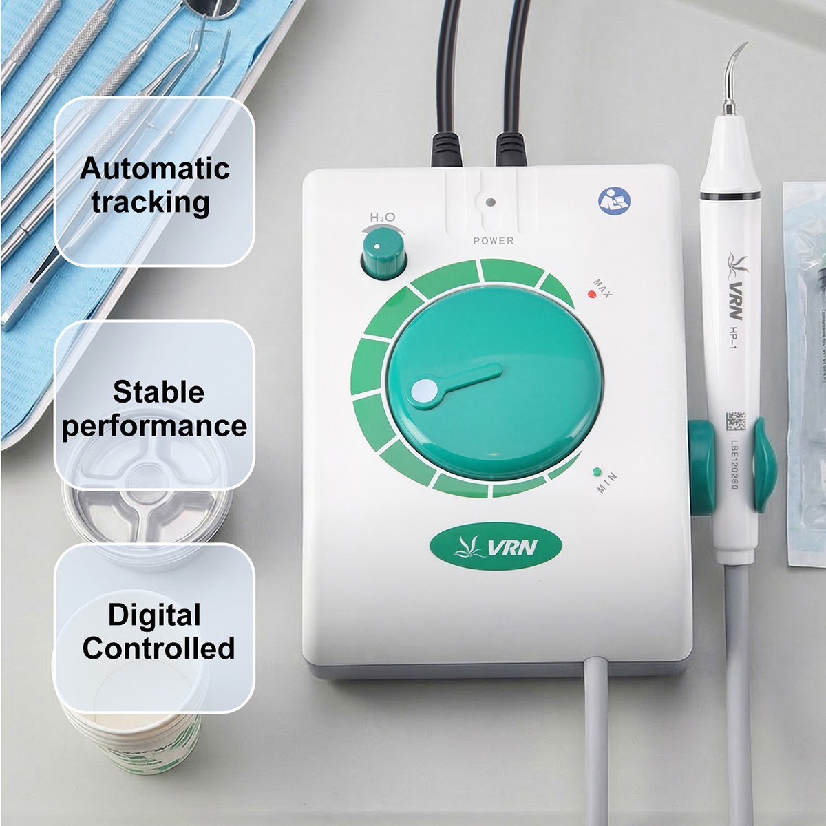 UPS VRN Dental Portable Ultrasonic Piezo Scaler A8 LED Detachable Handpiece