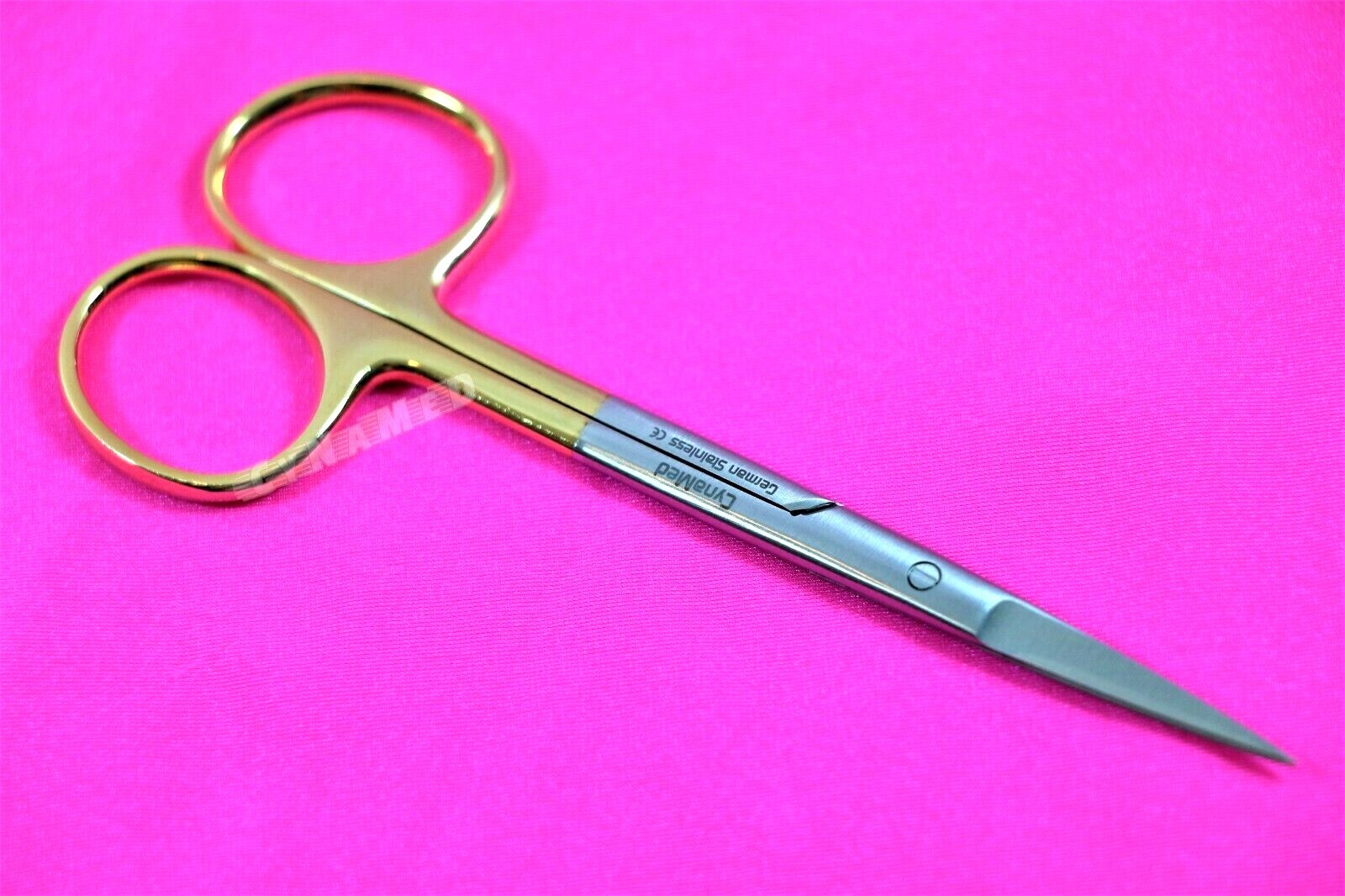 NEW 5 Premium GERMAN TC Iris Scissors 4.5″ Straight Surgical Dental Instruments