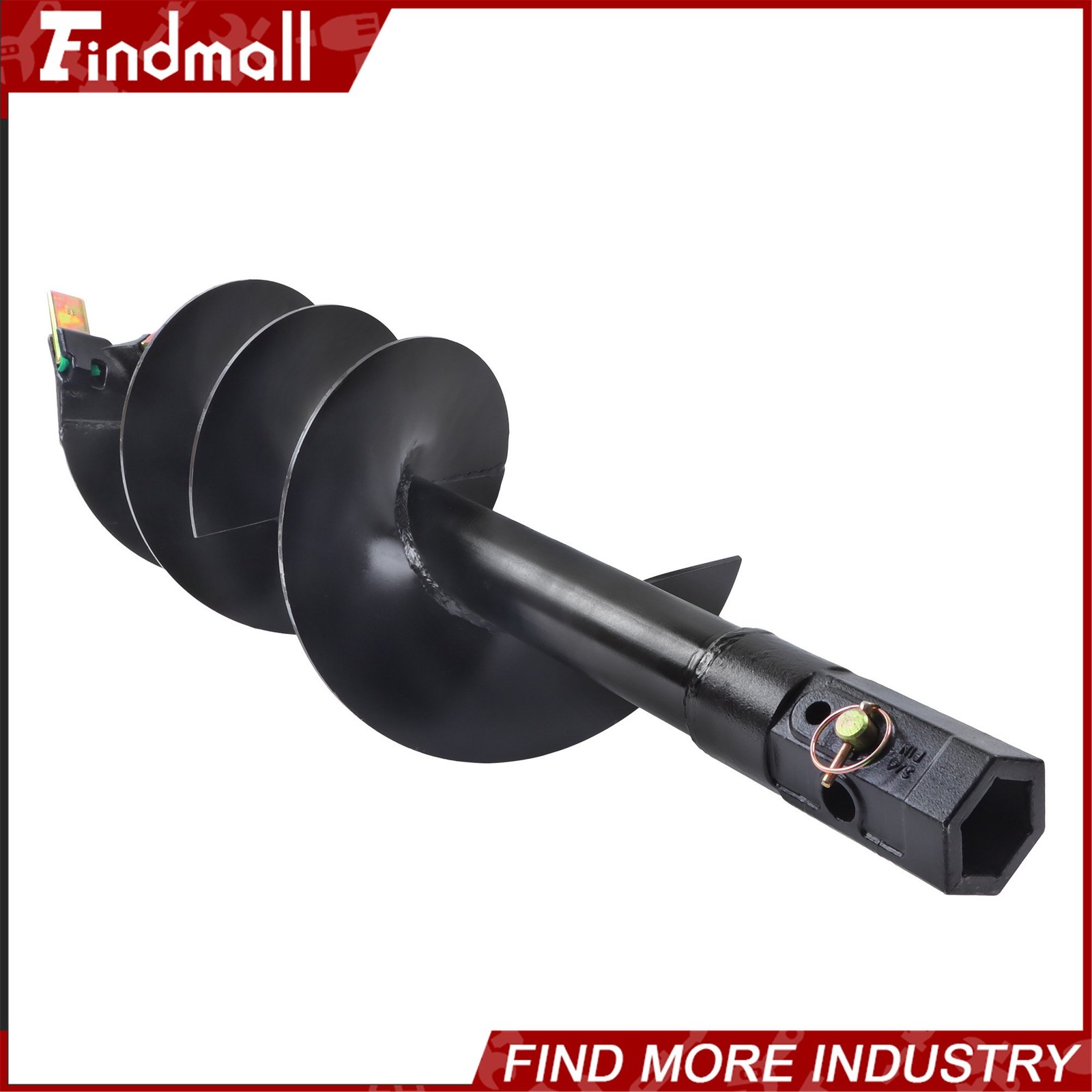 Findmall 2″ Hex Shank 12″ x 48″ Post Hole Digger Auger Bit For Excavator