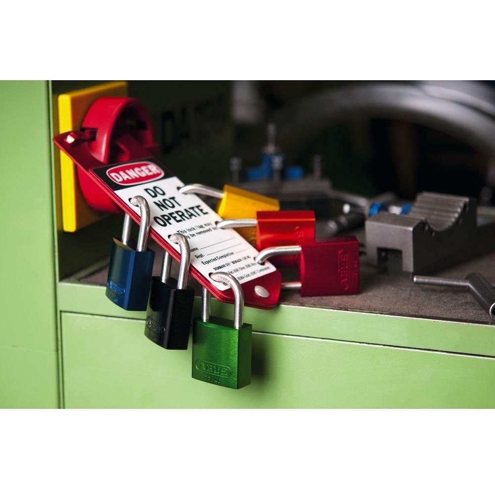 ABUS 72/40 Padlock, Aluminum with Hardened Steel Shackle, Red