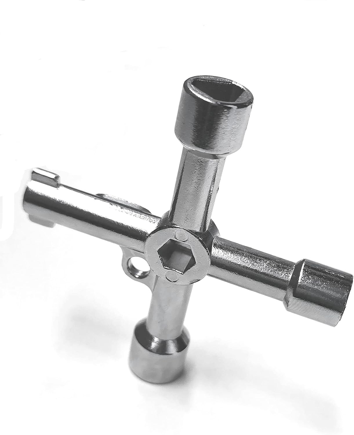 Electrical Cabinet Key, 4 Way 4 IN 1 Utilities 4 in 1 key, Silver