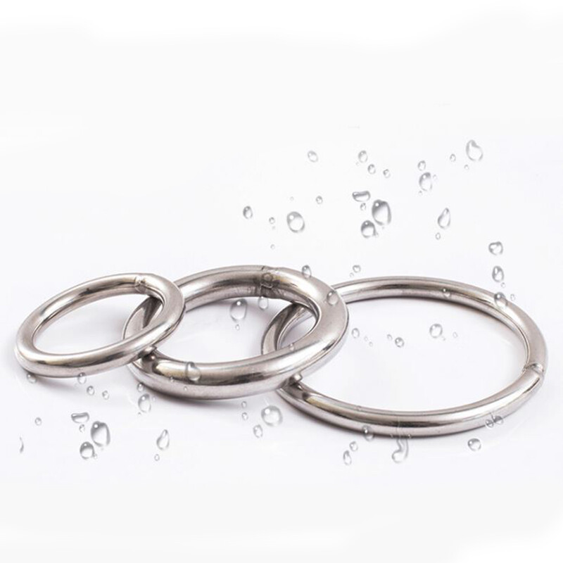 304 Stainless Steel Round Rings Solid Welded Metal O Ring 20mm 30mm 40mm – 100mm