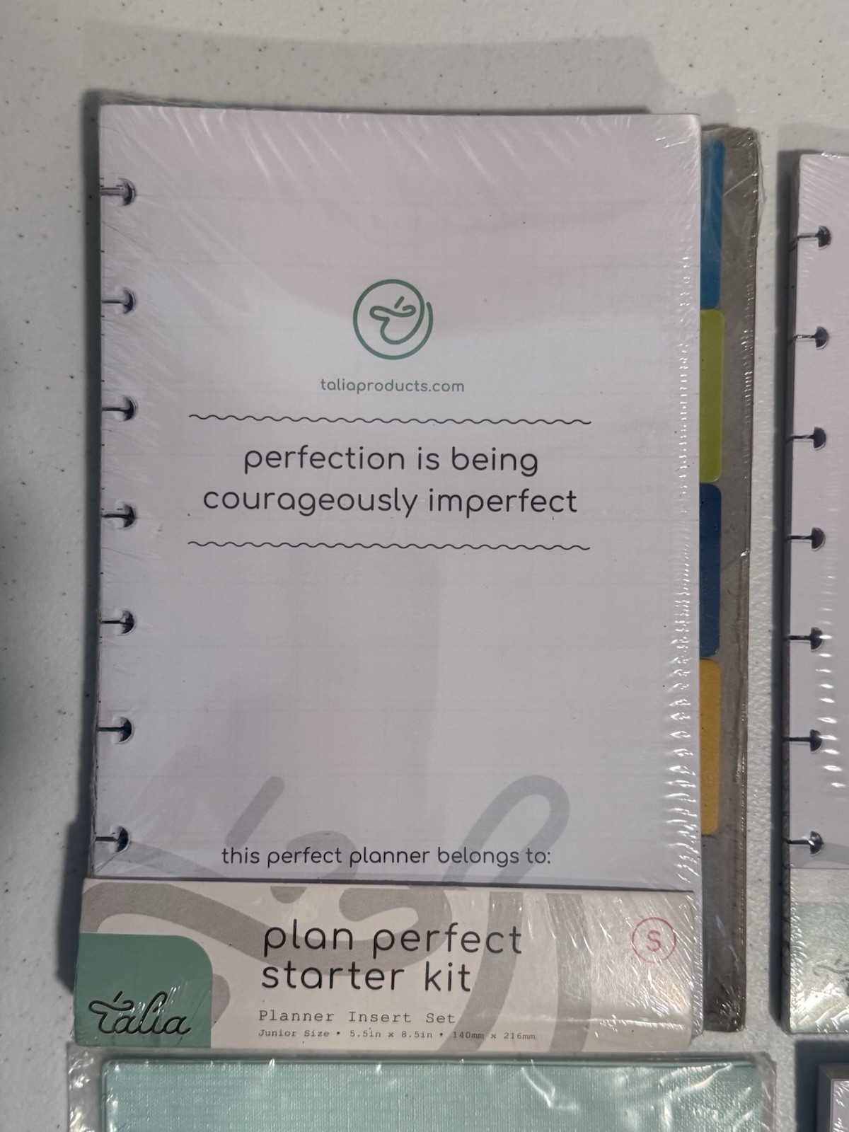 Talia Discbound Planner Insert Plan Perfect Starter Kit Weekly Sketch Cover Disc