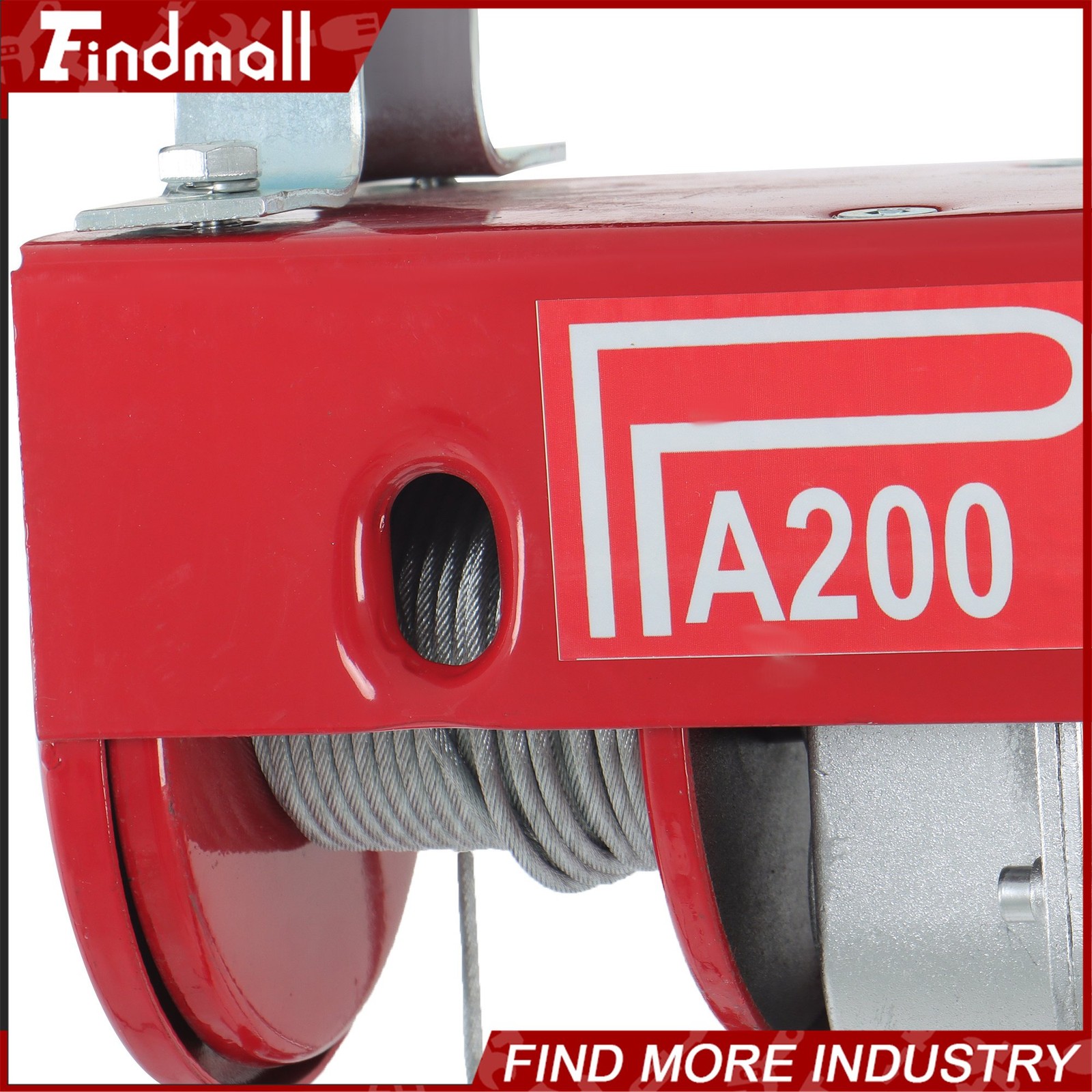 Findmall Mini Electric Hoist 110v 440lbs/200kg 6.6ft/2m Wired Remote Control