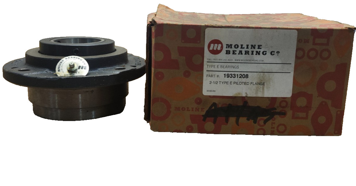 NEW IN BOX MOLINE Piloted Flange Mount Bearing 2-1/2» 19331208
