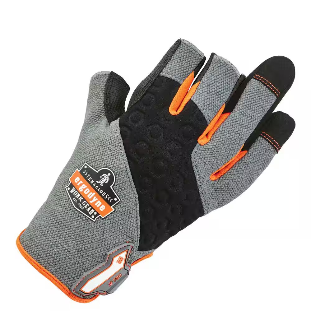 Proflex 720 Medium Gray Heavy-Duty Framing Work Gloves