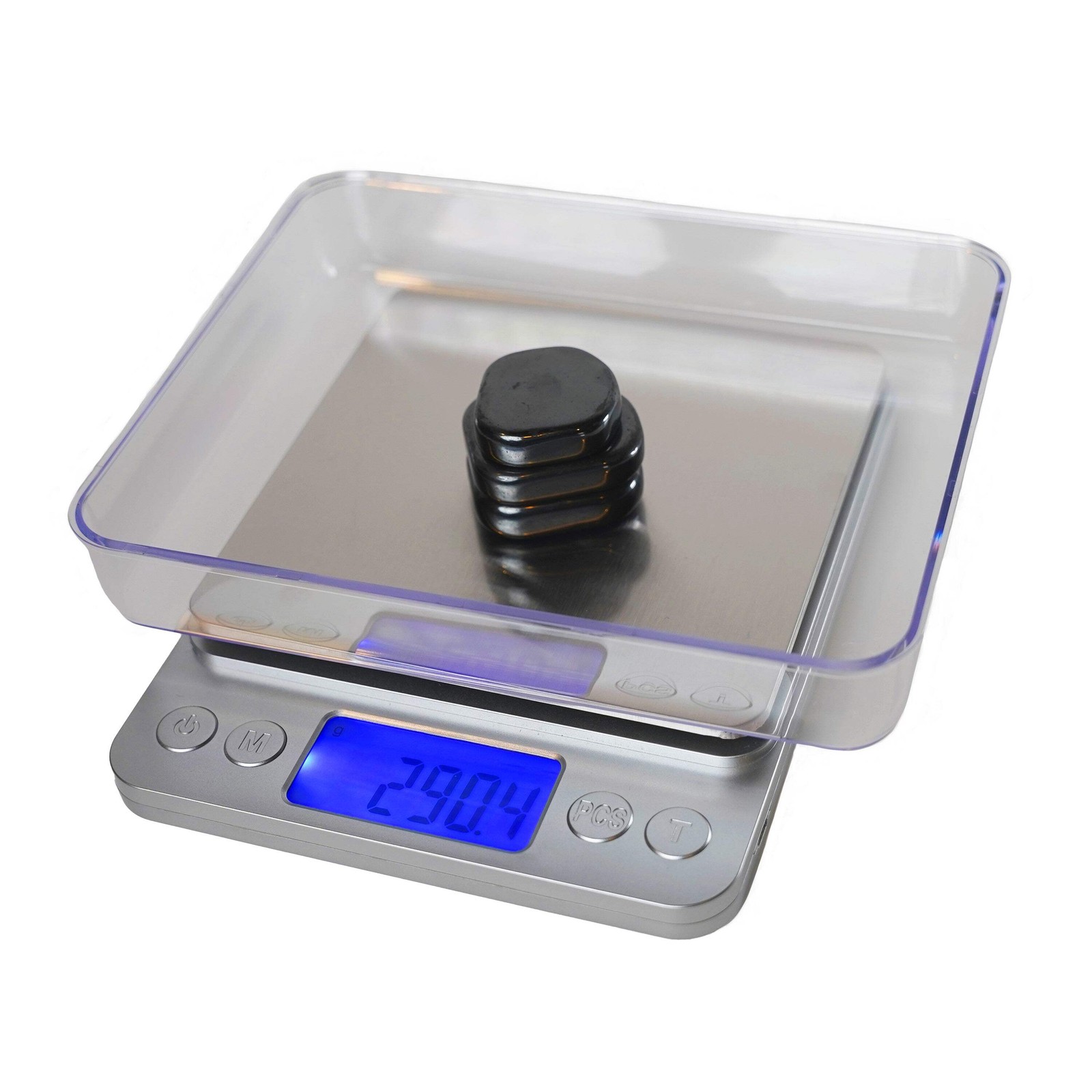Scale – Digital Precision Scale – 5kg Capacity, 0.1g Accuracy – USB or Battery