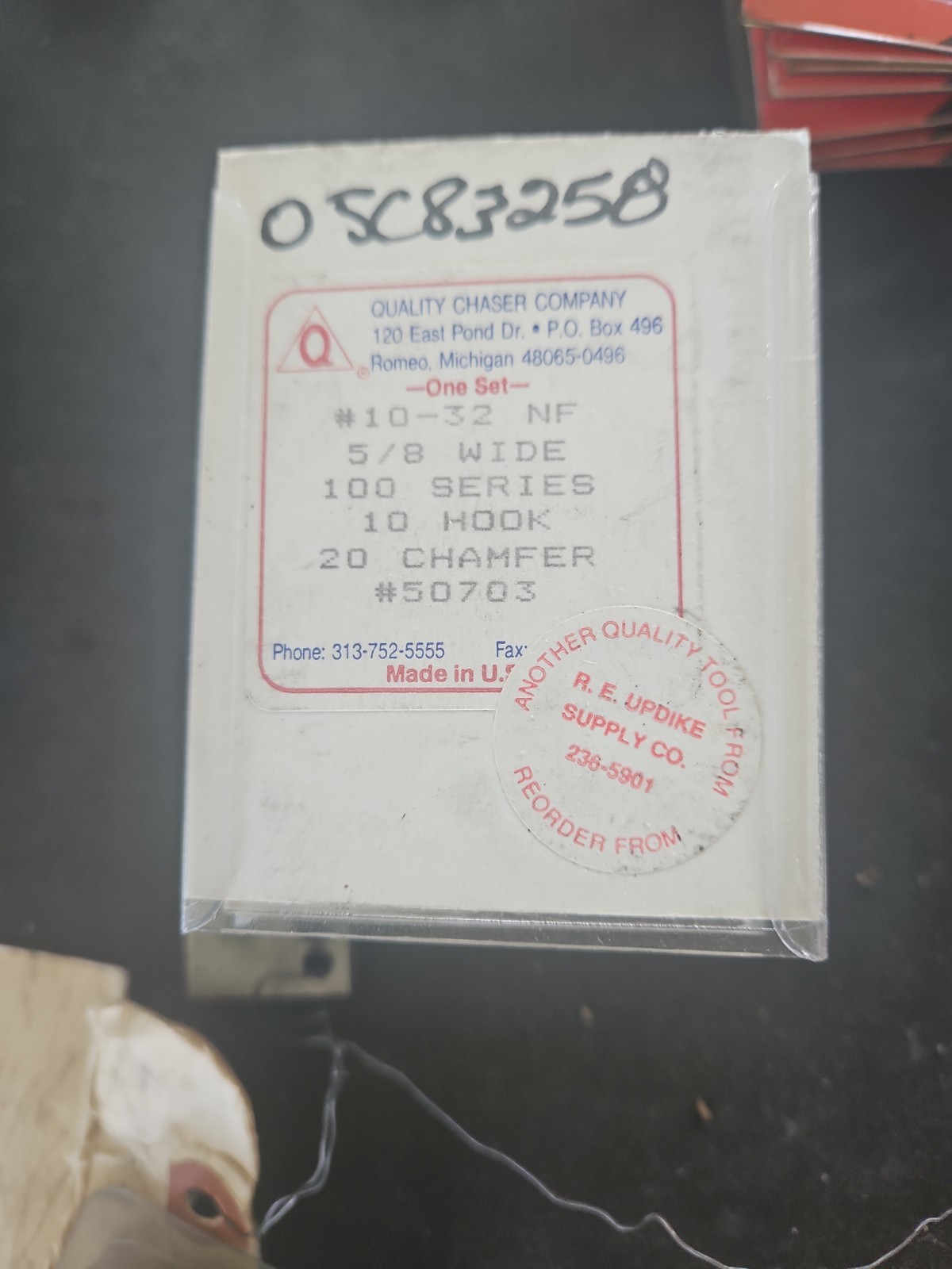 Quality Chaser 10 -32 NF #50703 threading inserts. 1 pk of 4. Free Shipping