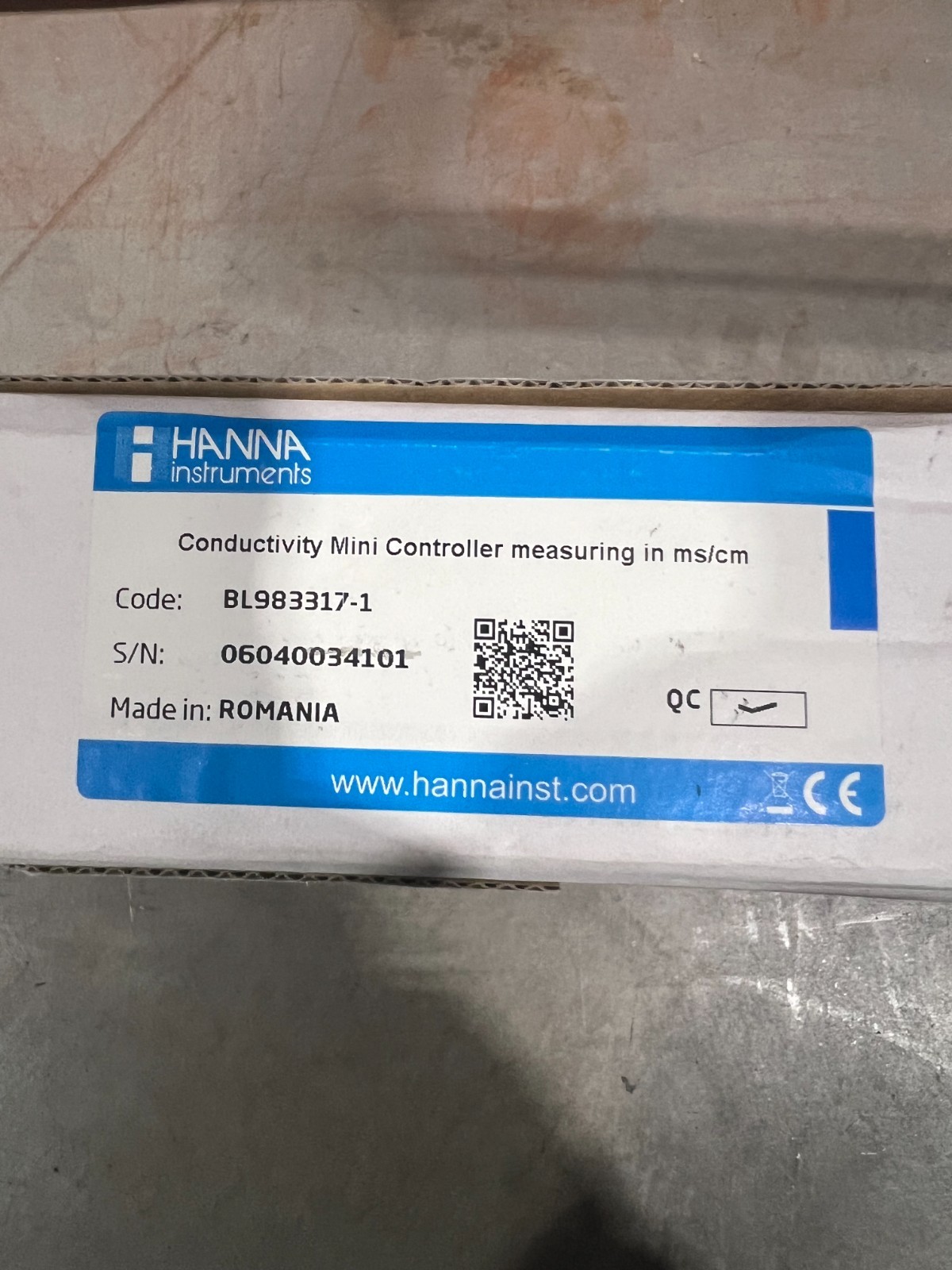 Hanna Conductivity Mini Controller (0.0-10.0 mS/cm)