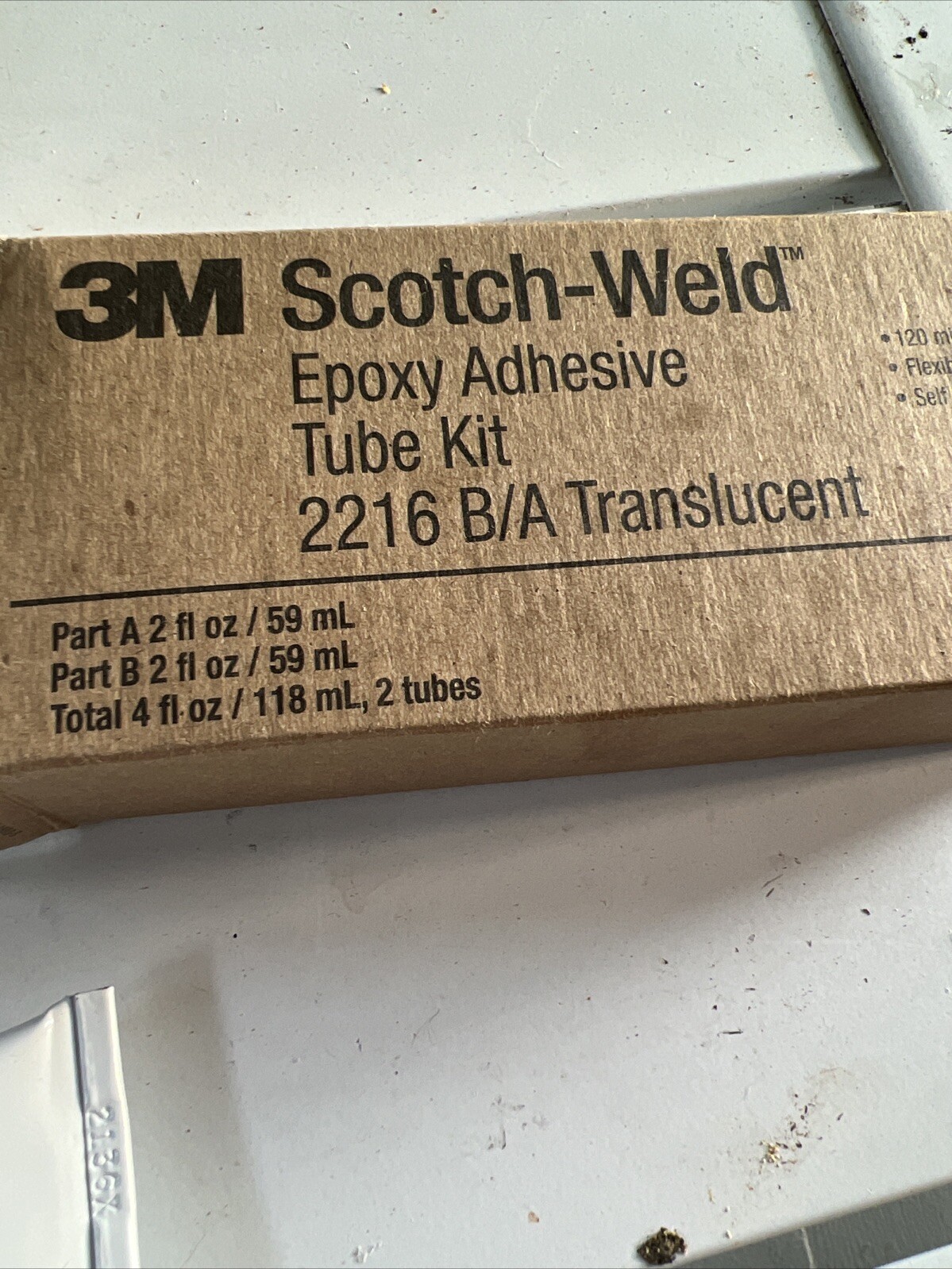 3-M Scotch-Weld Two Part Epoxy Adhesive 2216 B / A «Translucent» Kit Brand New