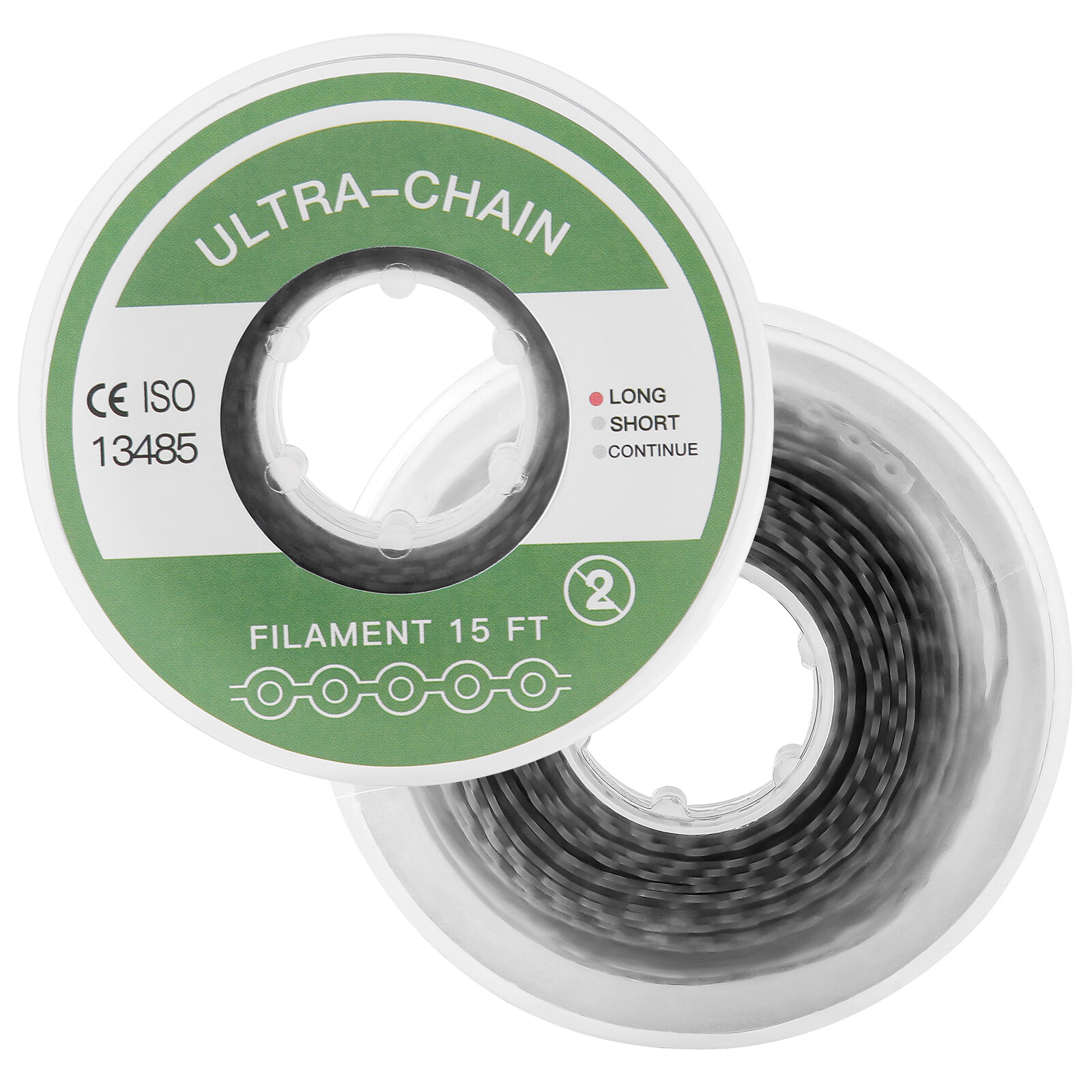 Dental Orthodontic Elastic Continue Power Chain 15ft/roll For Wire Brace
