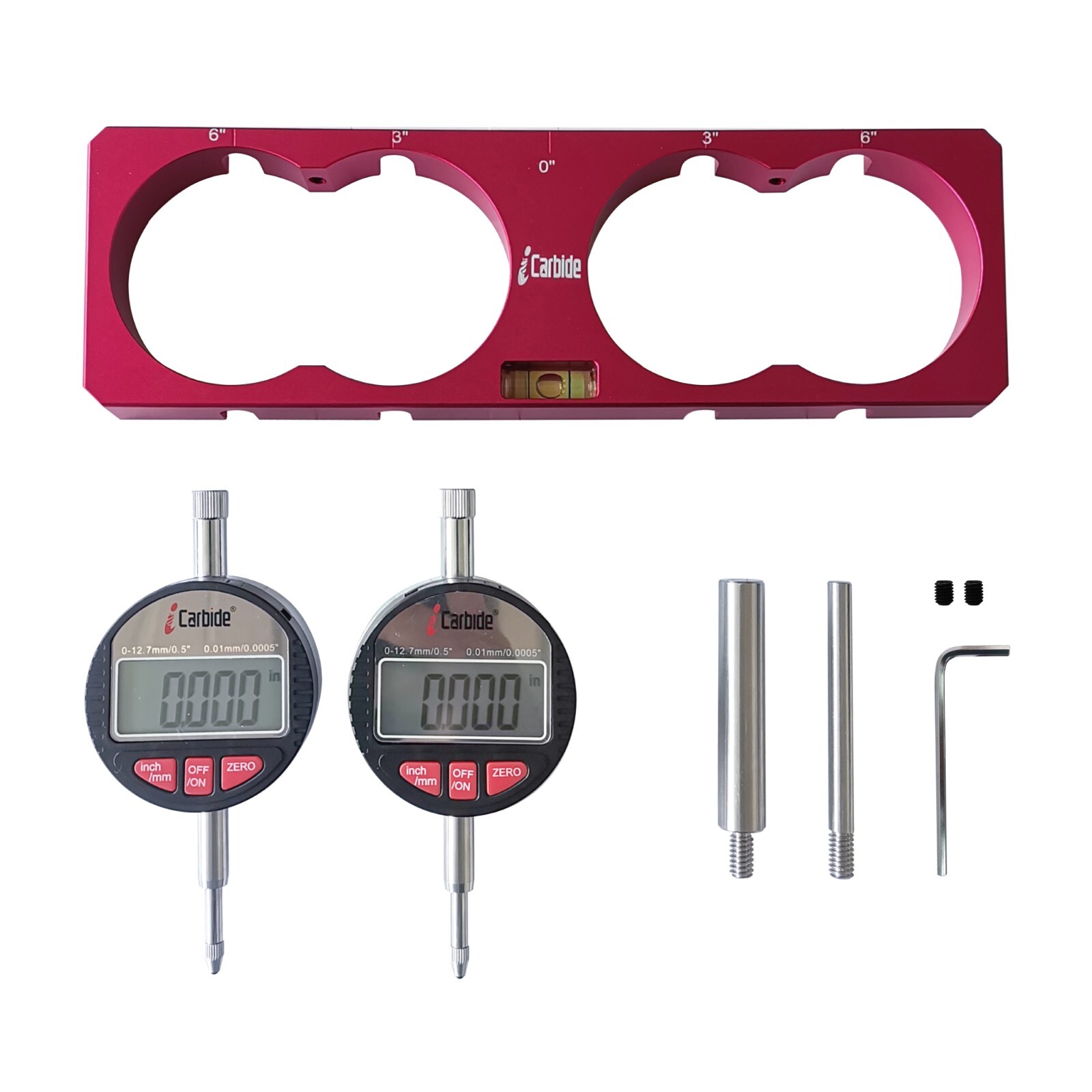 NEW ICARBIDE 1″ DIGITAL TESTING DIAL INDICATOR 0.01mm/0.0005″ MEASURE TOOLS