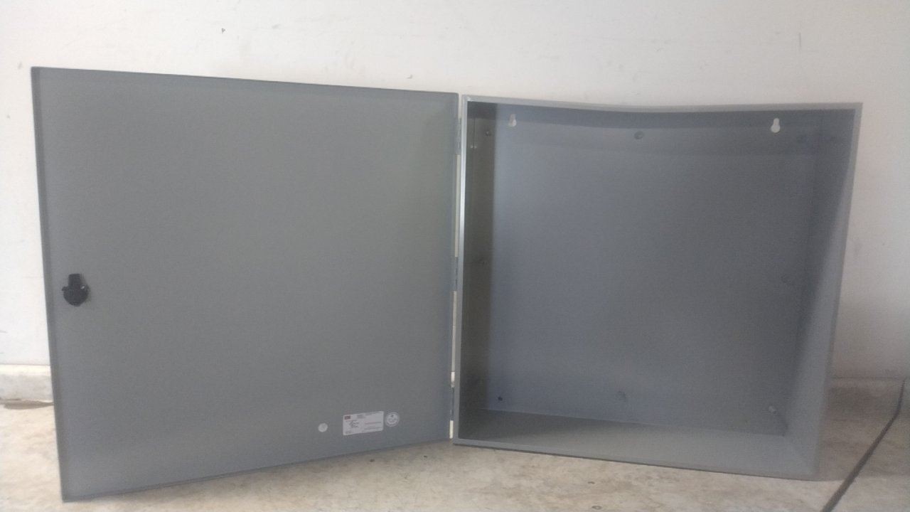 Hoffman A30N30BLP 30 In Height 30 In Width 8.62 In Depth Gray Steel Enclosure