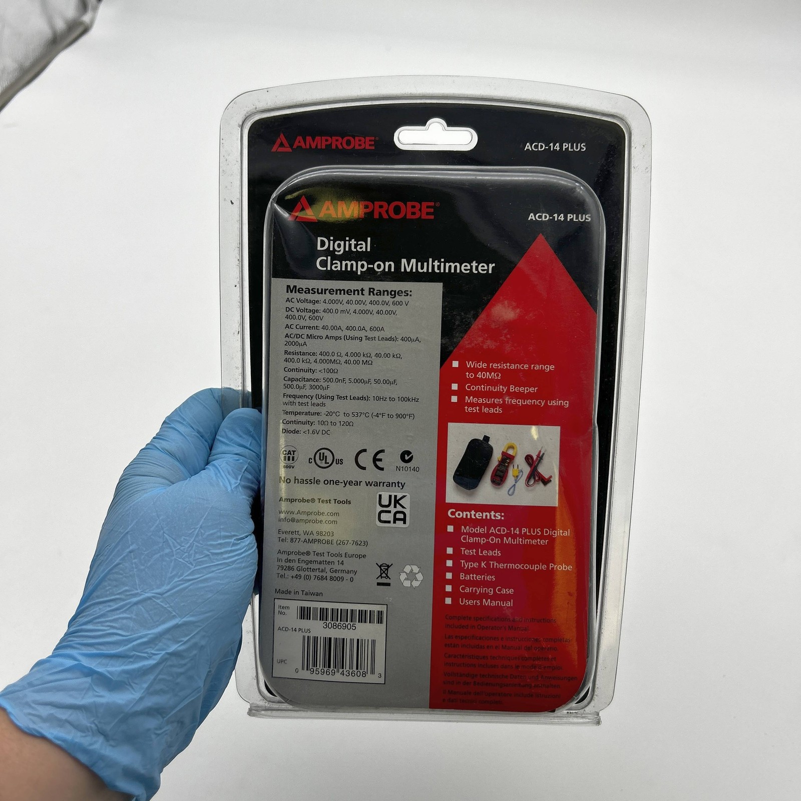 Amprobe ACD-14 Plus Multimeter 600A Clamp On w/ Dual Display and Temperature