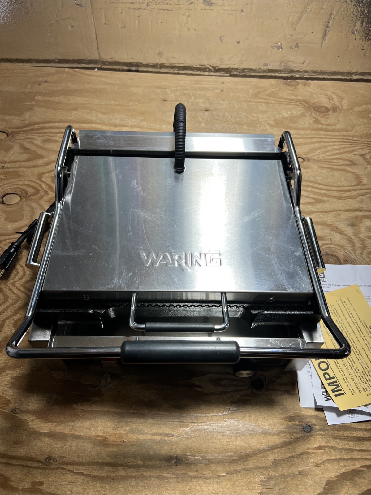 Waring WPG250 Commercial Panini Express Grooved Plates 120v «TESTED»