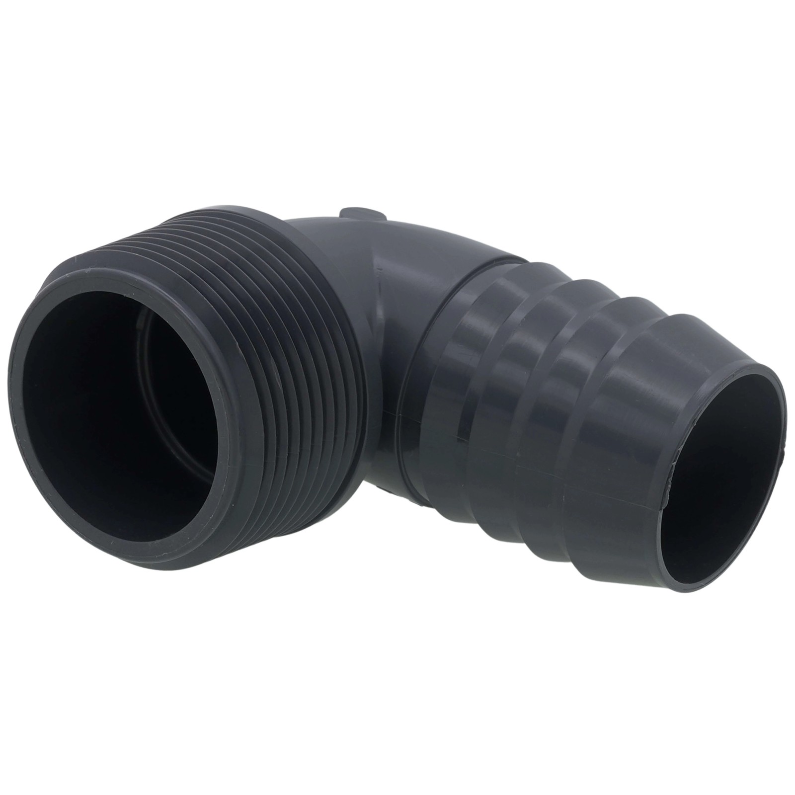 Spears 1413-010 PVC 1″ Hose Barb Insert X 1″ NPT Male 90° Elbow Fitting