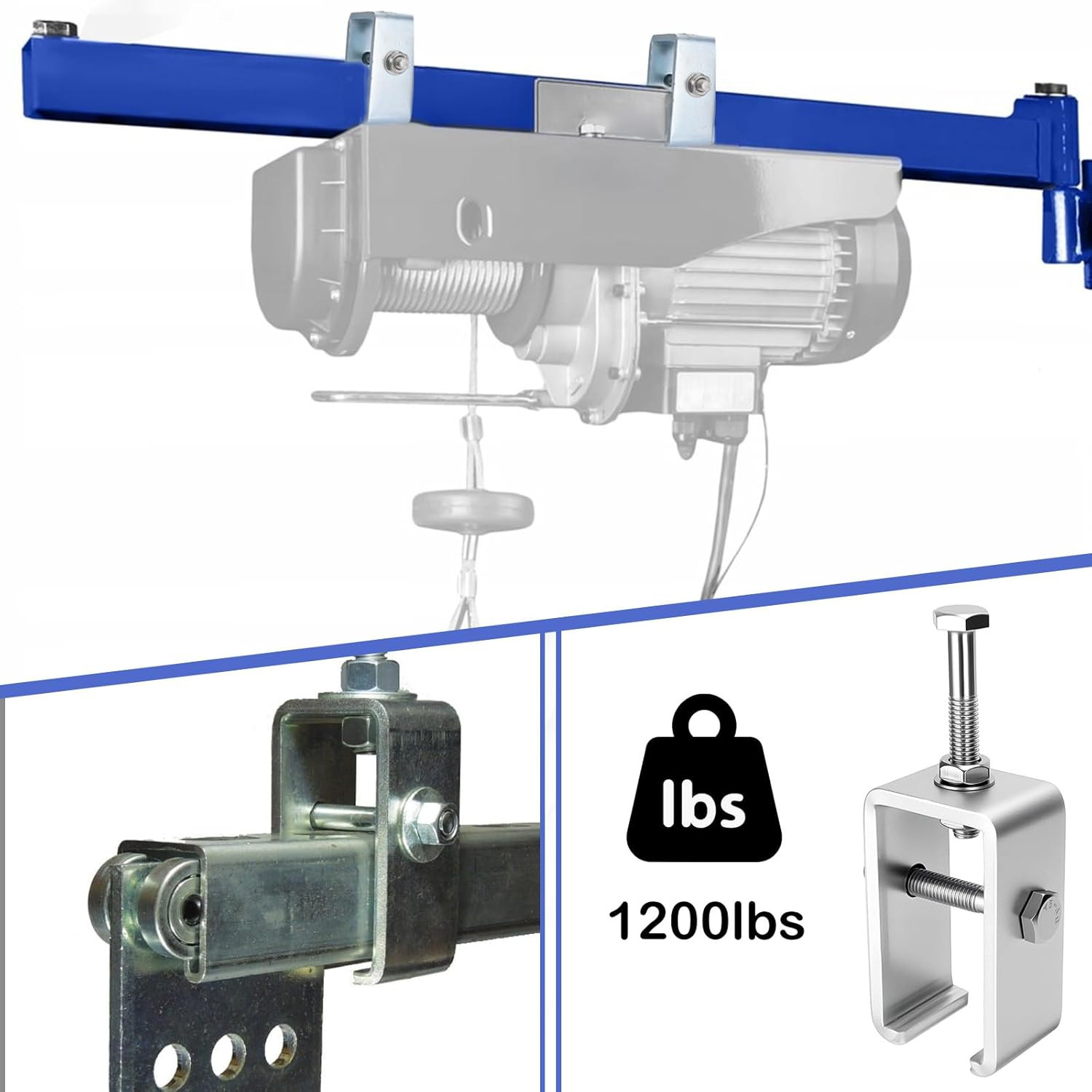 20 Pack Heavy-Duty Channel Trolley Track Hanger Bracket for UNISTRUT Strut Chann