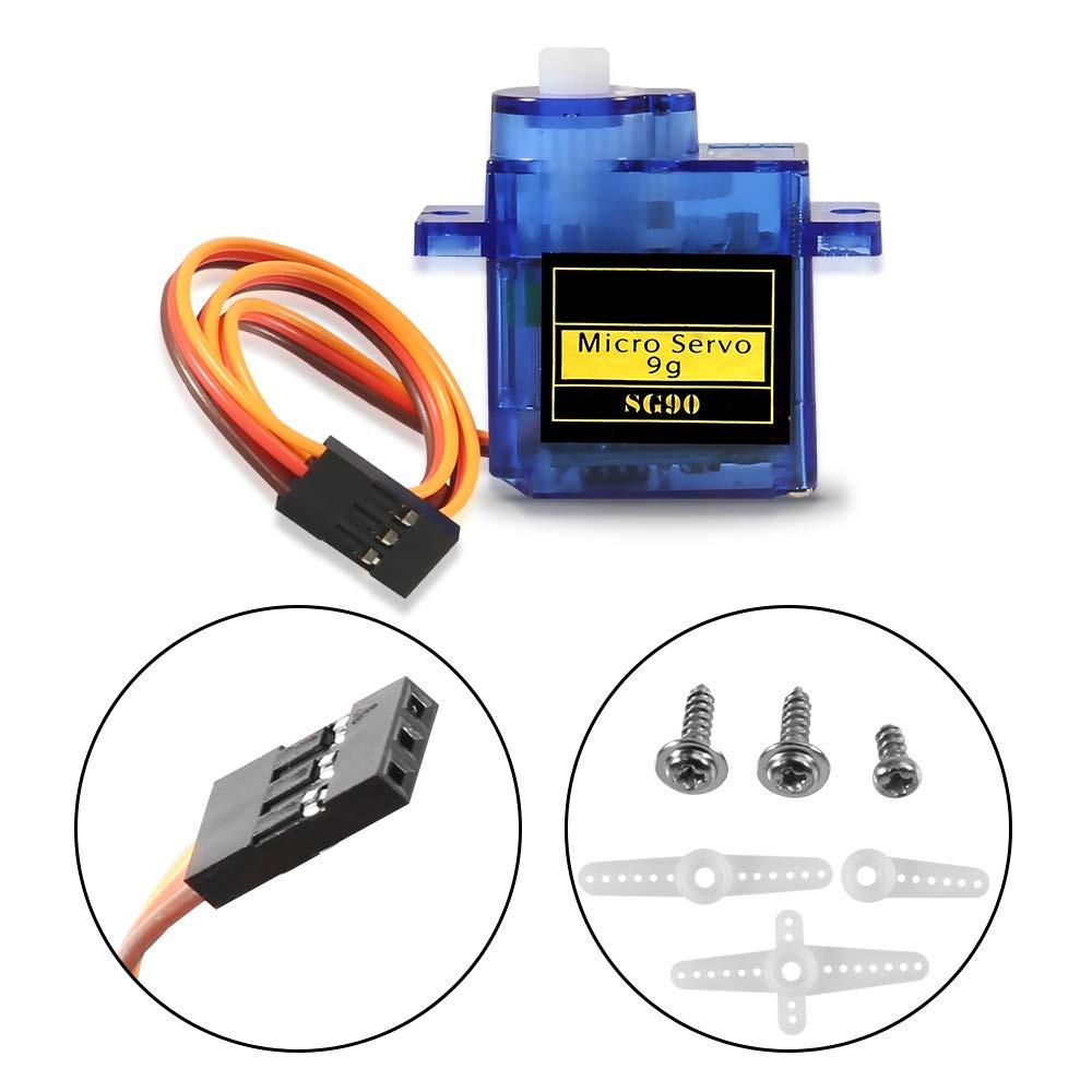 Versatile 4Pcs SG90 Micro Servos – 1.6KG/CM Torque for RC Models & DIY Solutions