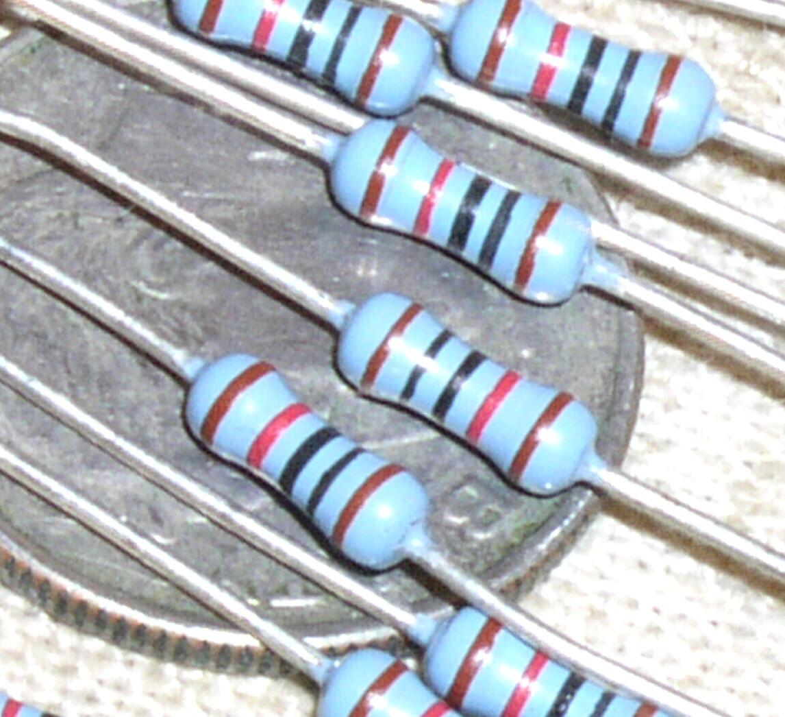 10 NEW 10K 10 K METAL FILM MF 10 KILO OHM 1/4 W .25 W WATT PRECISION 1% RESISTOR