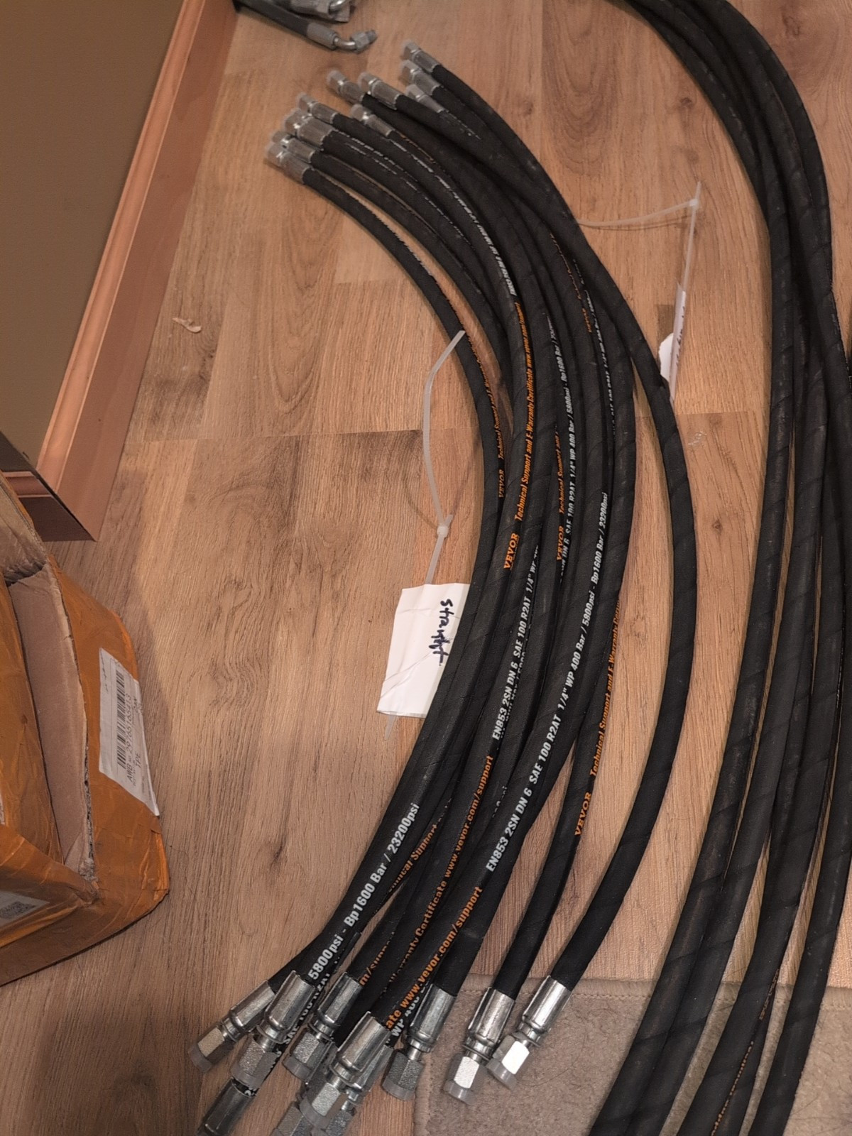 AGT Miva Chinese Mini M14x1.5 Din Hydraulic Hose 36″ Thumbs Attachments Ect