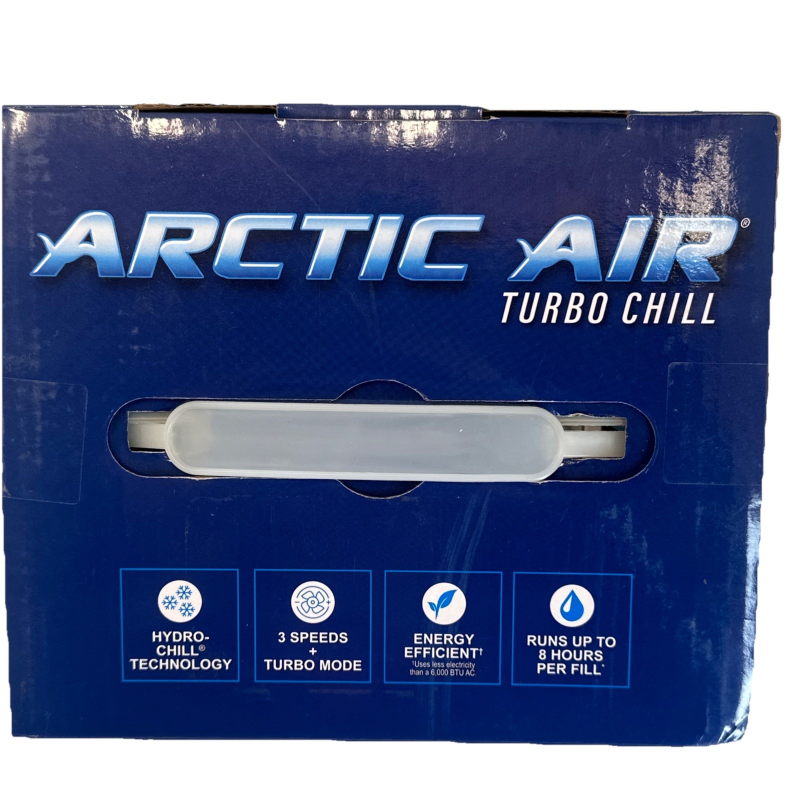 ARCTIC AIR Turbo Chill Desktop Evaporative Space Cooler with LED Nightlight
