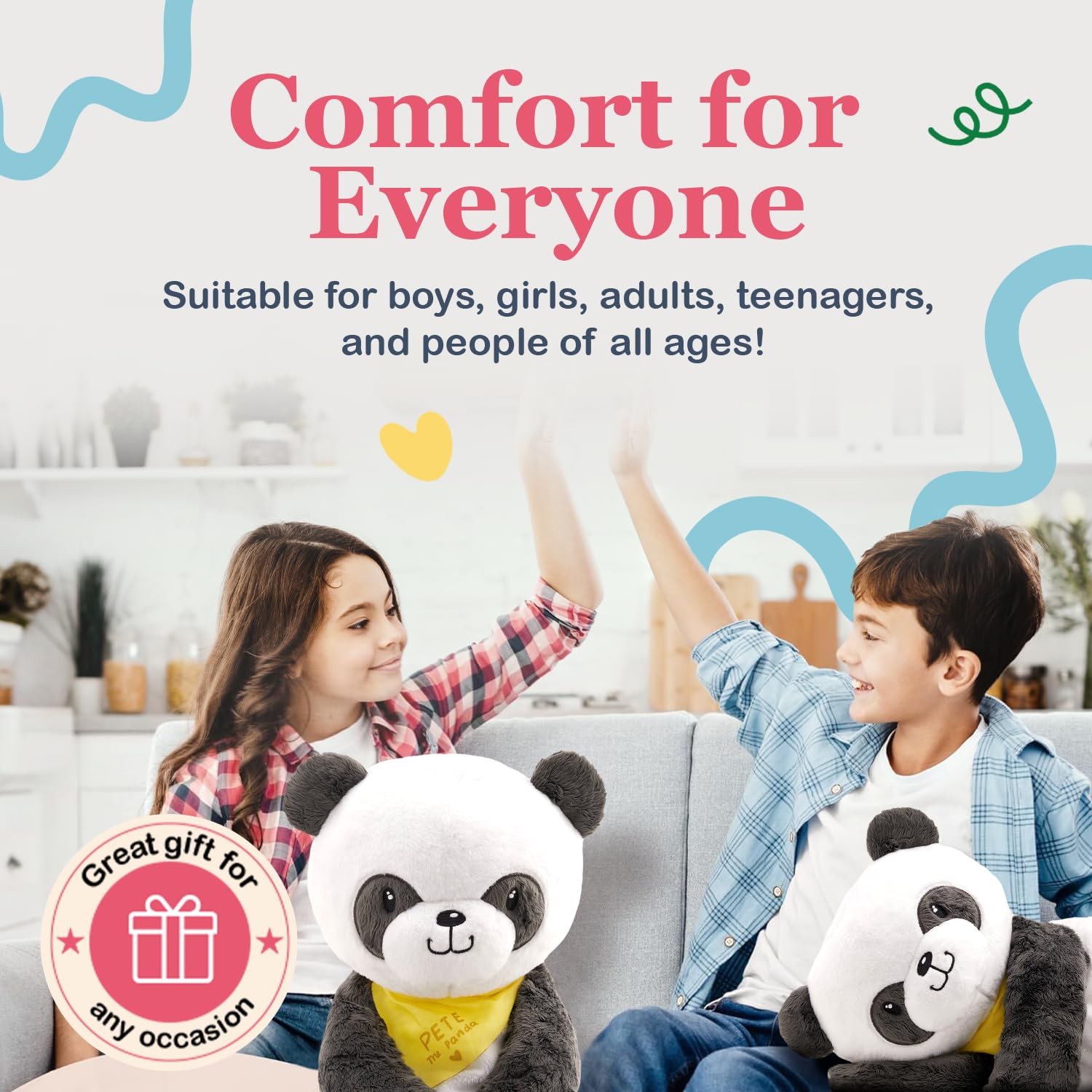 Lilly’S Love Lillys Love Weighted Stuffed Animals For 5Lb Calming Panda Plush
