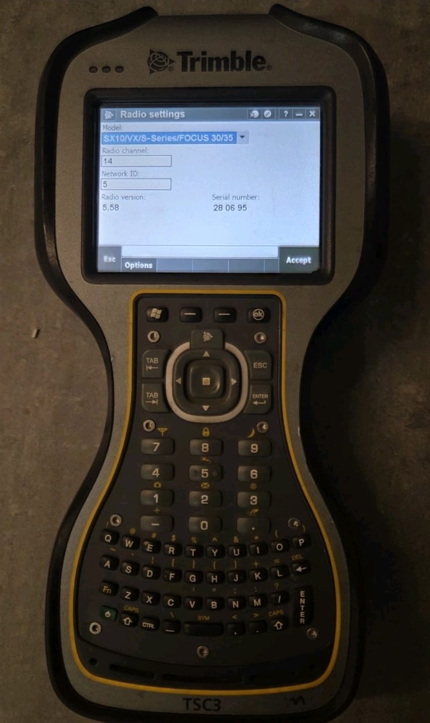 Trimble TSC3 | Internal 2.4 GHz Radio | TAccess | Robotic & GNSS Surveying | BAG