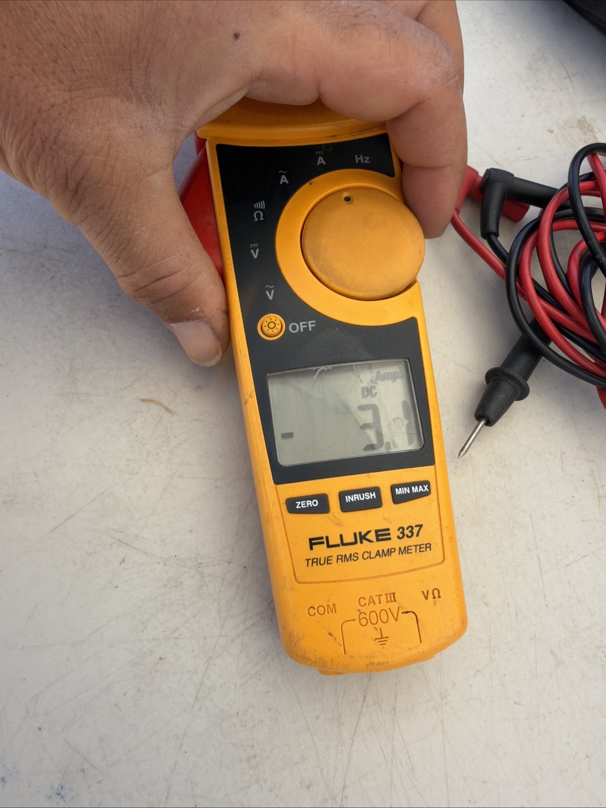 FLUKE 337 TRUE RMS CLAMP METER – With Leads And Case 🔥