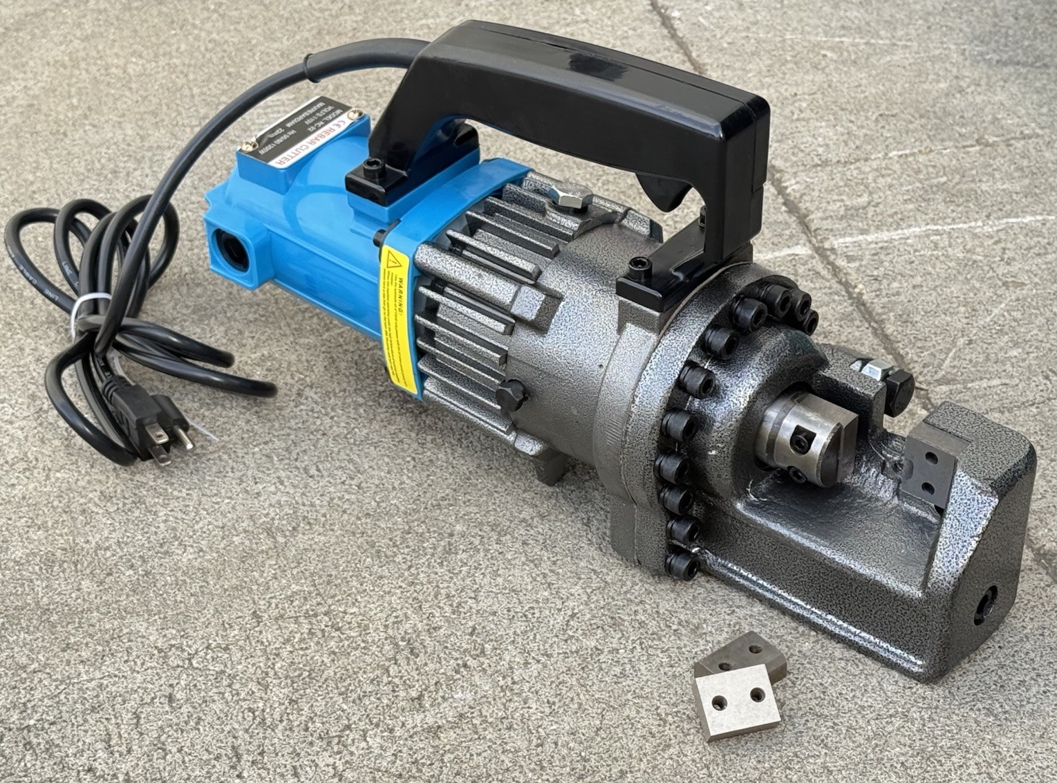 1200W Electric Hydraulic Rebar Cutter 22mm 7/8» Max Cutting Rod W/Xtra Blades