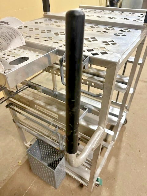 **LOT OF 2** WIN HOLT COMMERCIAL ONLINE ORDER PICKING WORK STATION CART