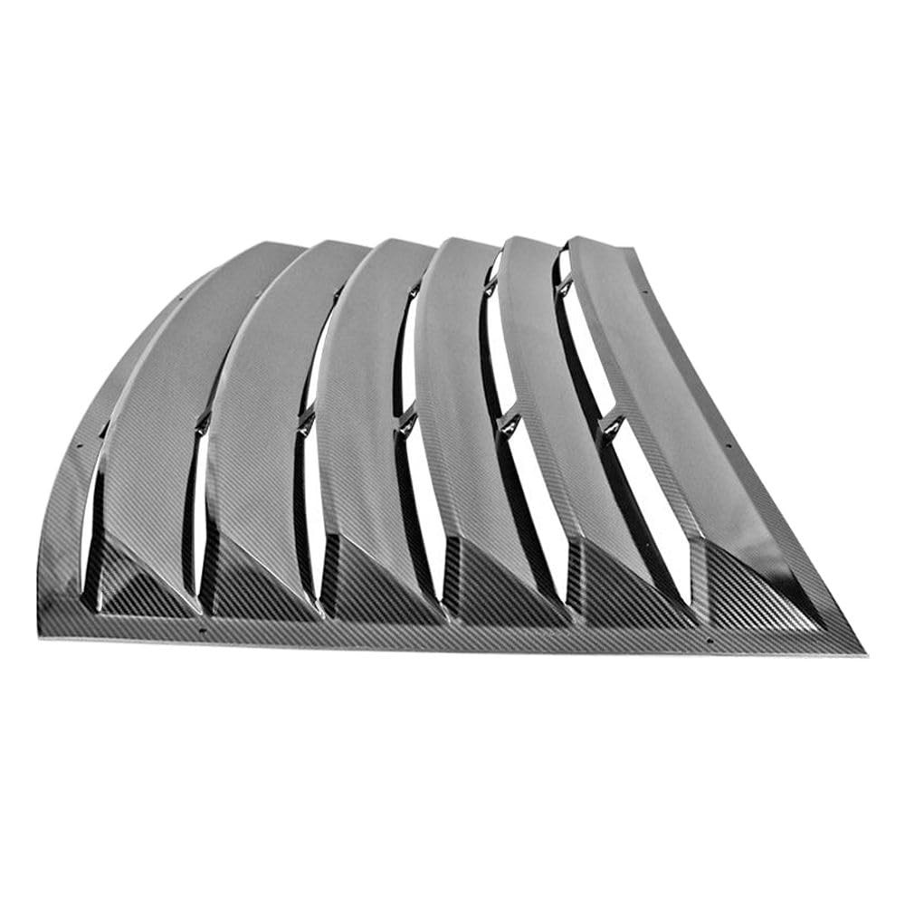 Camaro 2010-2015 Carbon Fiber Print Rear Window Louvers Sun Vent Cover