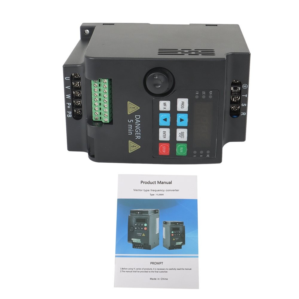 3 HP 2.2 KW Variable Frequency Drive VFD For 3-Phase Motor Speed Control