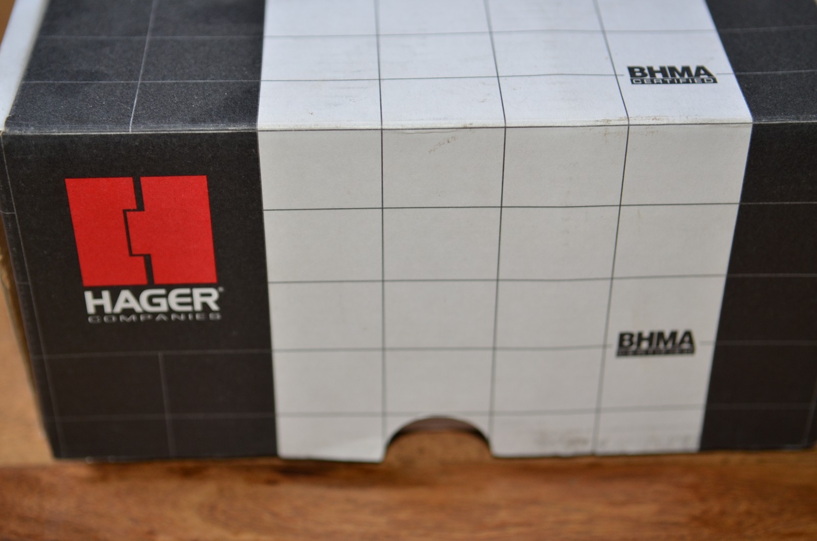 HAGER 3410 2-3/4″ US26D ARC ASA Passage Lever with Key, in original box