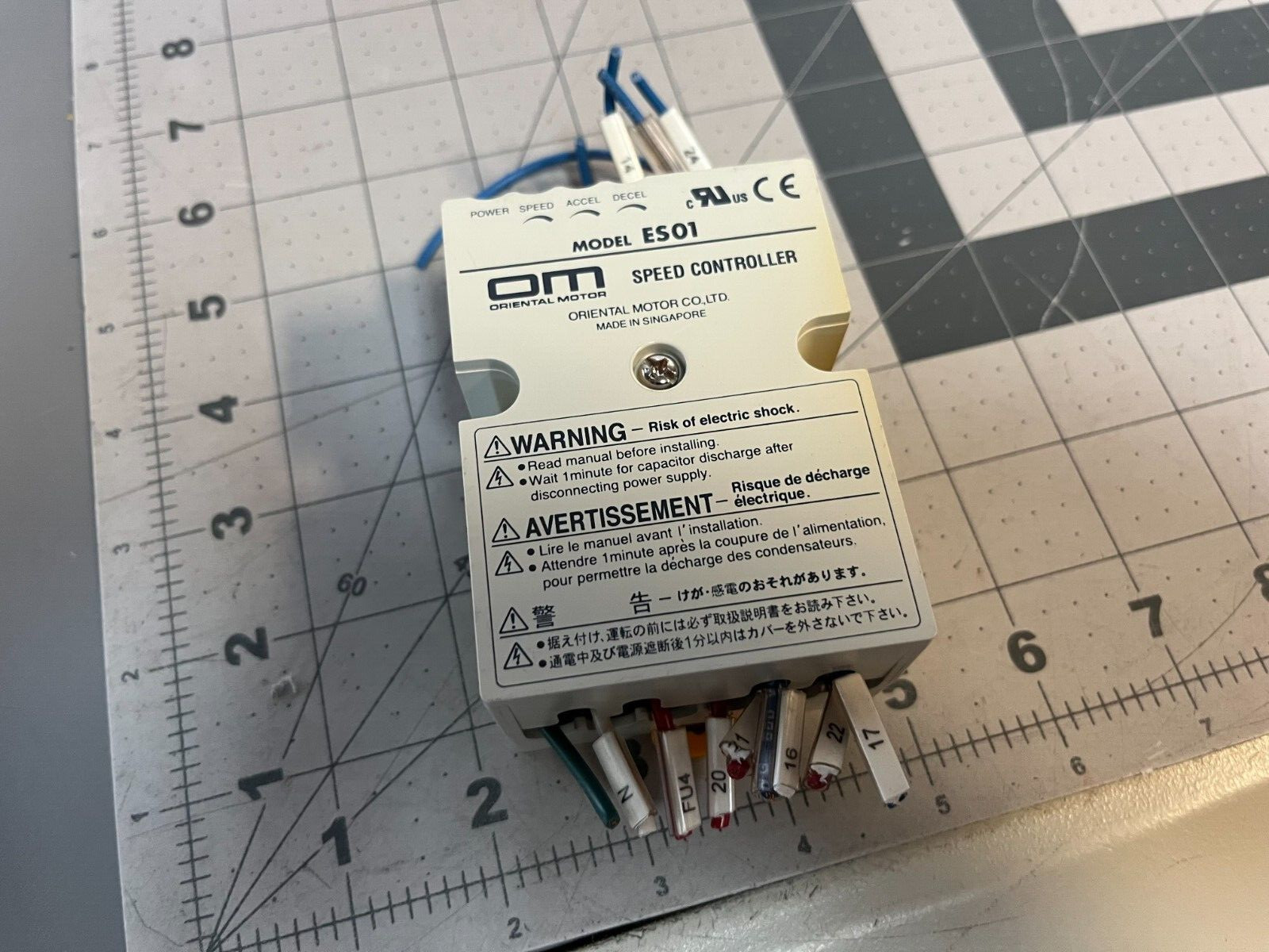 Used Oriental Motor ES01 Speed Controller with warranty