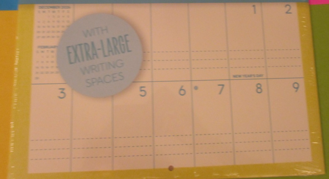 2027 LARGE BIG PRINT WALL MONTHLY CALENDAR OFFICE – XL ROOM To WRITE 12X24 BLUE
