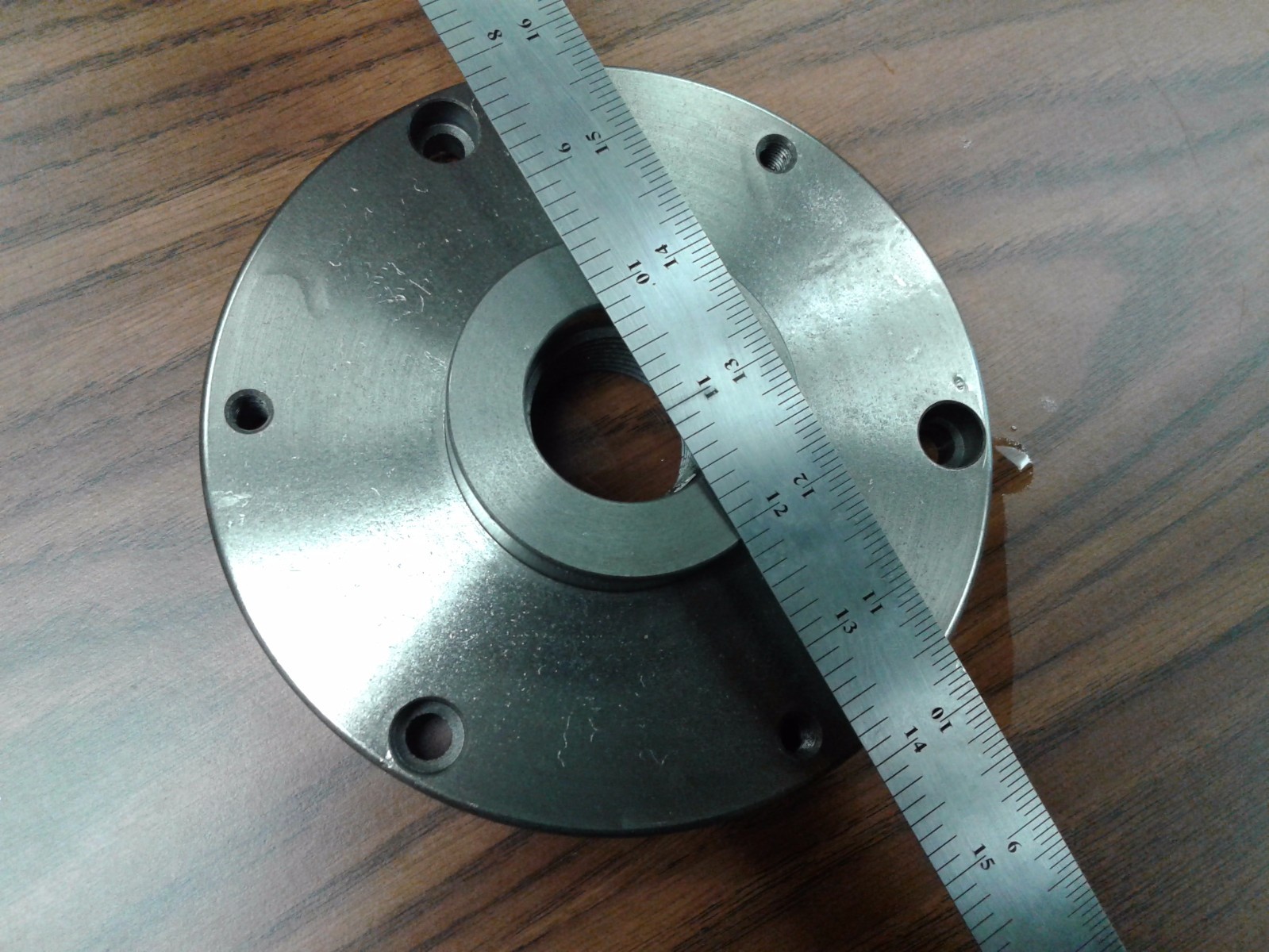 1-1/2″-8 thread adapter Plate for 6″ self centering LATHE CHUCKS #ADP-06-1128
