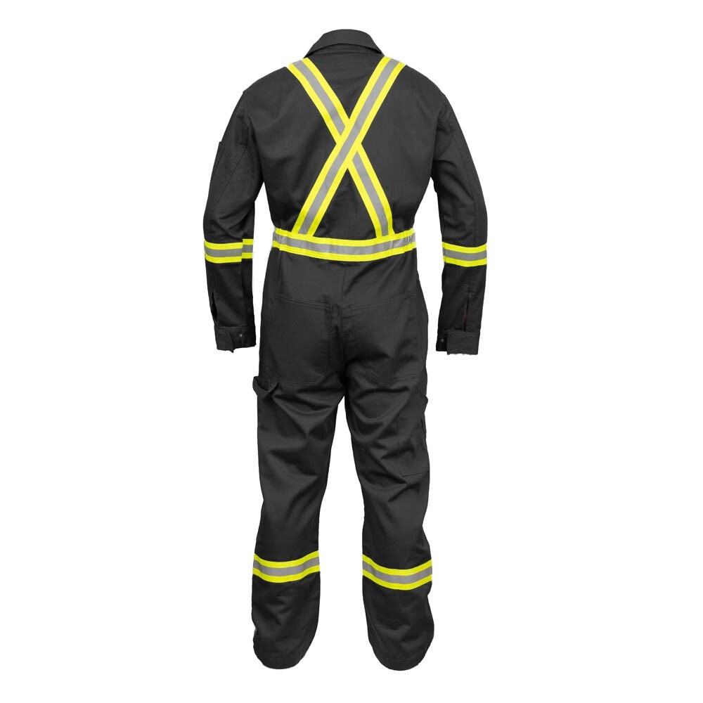 Safety High Visibility Hi Vis Work Coverall with Leg Zipper-Full Sleeve-100%C