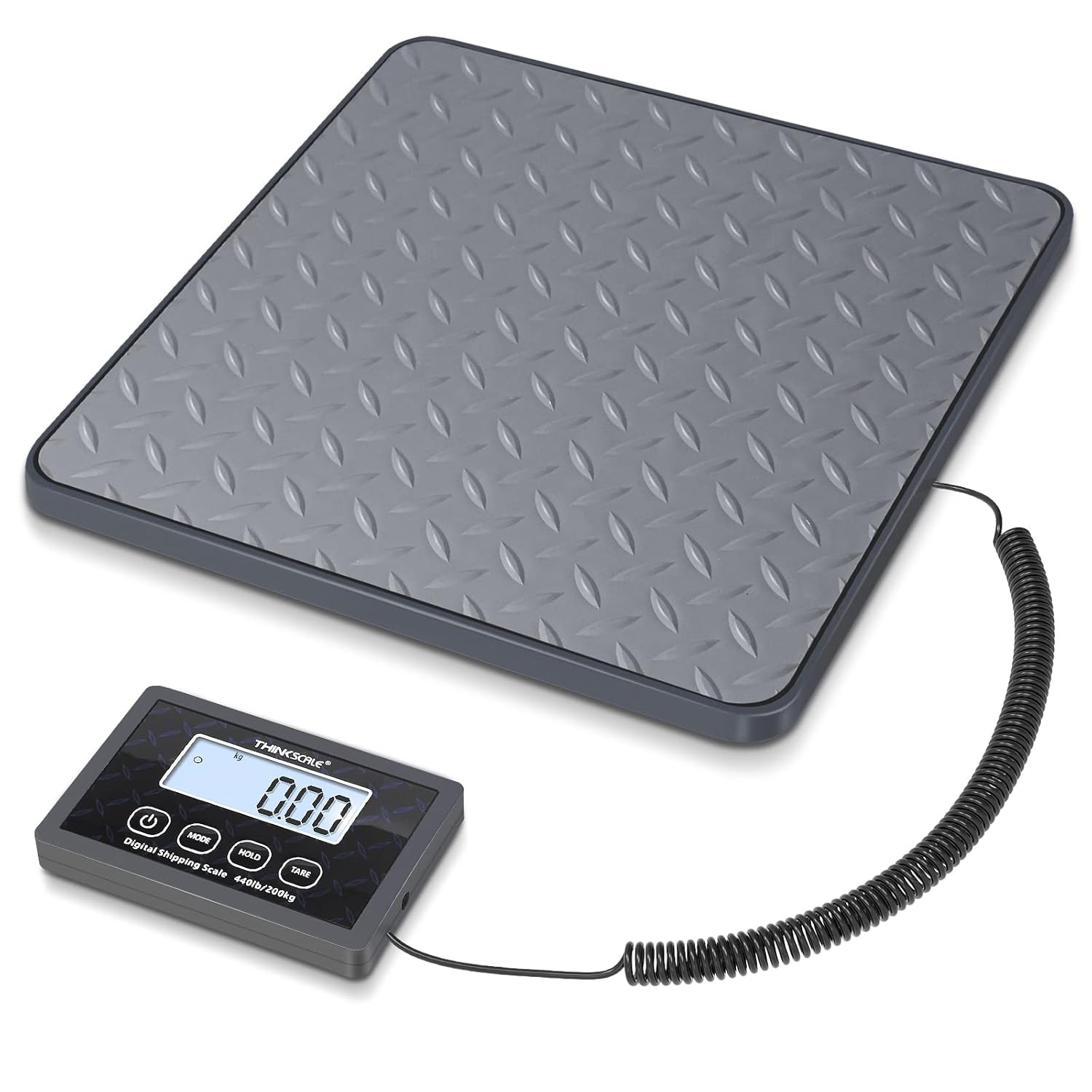 THINKSCALE Shipping Scale, 440 lbs/1 oz Highly Accurate Postal Scale with Hold/T