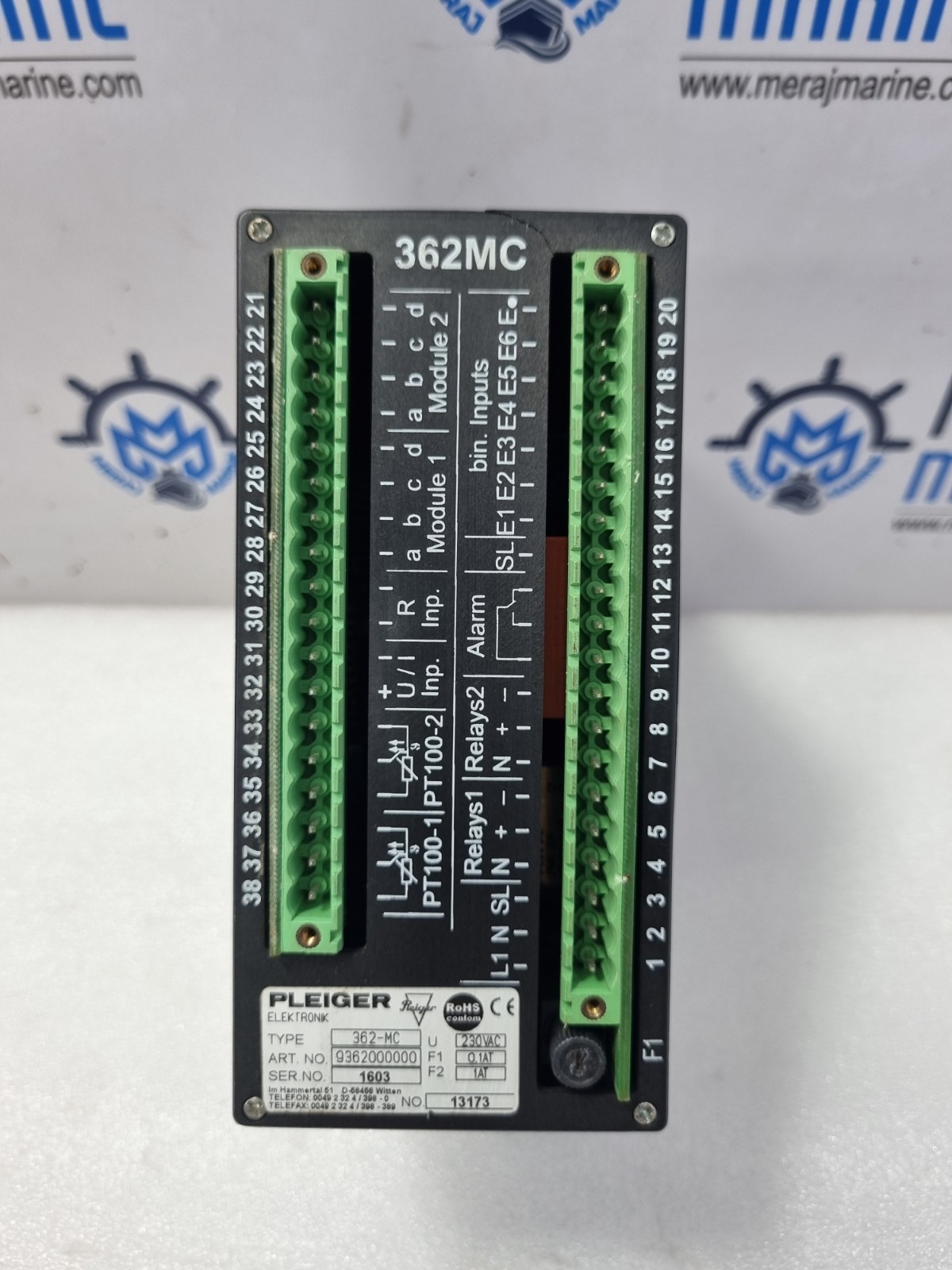 Pleiger Elektronik 362MC Multi Function Controller 9362000000 U 230VAC