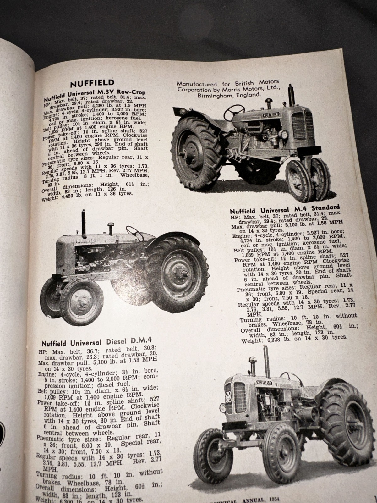 Power Farming in Australia and New Zealand Technical Manual – 1954 – Tractors