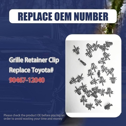 30PCS Grille Retainer Clip, Compatible with Tacoma RAV4 4Runner Pickup Trucks SU